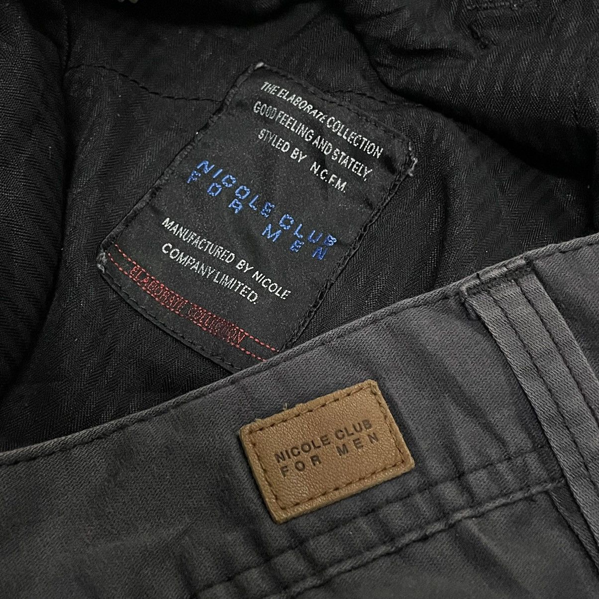 Nicole Club 🇯🇵 NICOLE CLUB FOR MEN PAISLEY 9 POCKETS CARGO PANTS Size US 29 - 10 Thumbnail