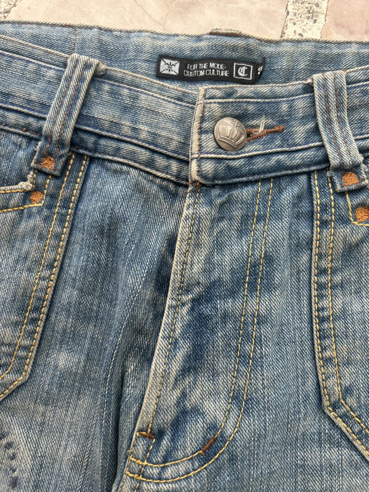 Japanese Brand Custom Culture Patchwork Denim Vintage Size US 30 / EU 46 - 5 Thumbnail