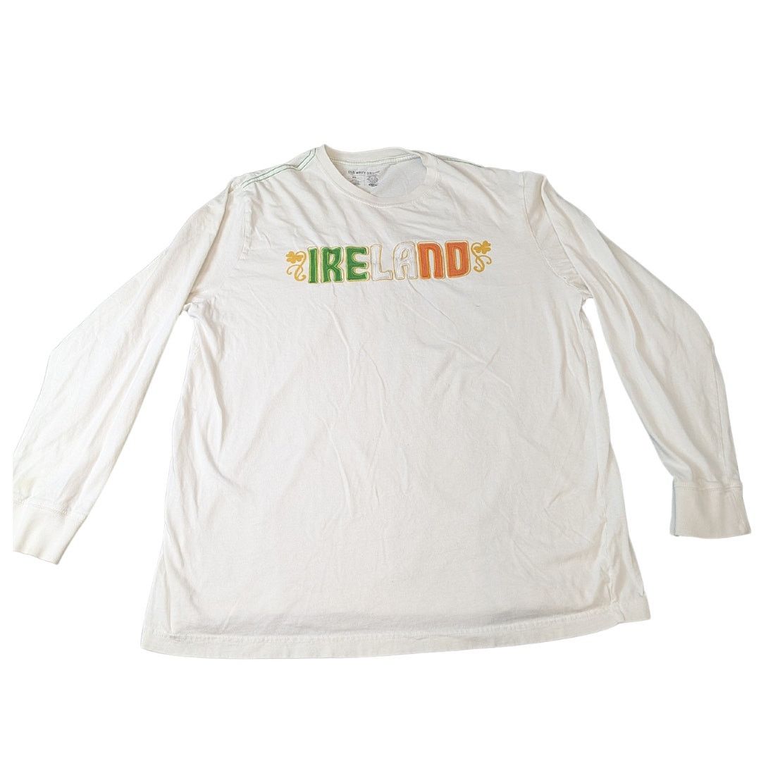 Old Navy Vintage Old Navy Long-Sleeve Embroidered Ireland Tee | XL Size US XL / EU 56 / 4 - 1 Thumbnail