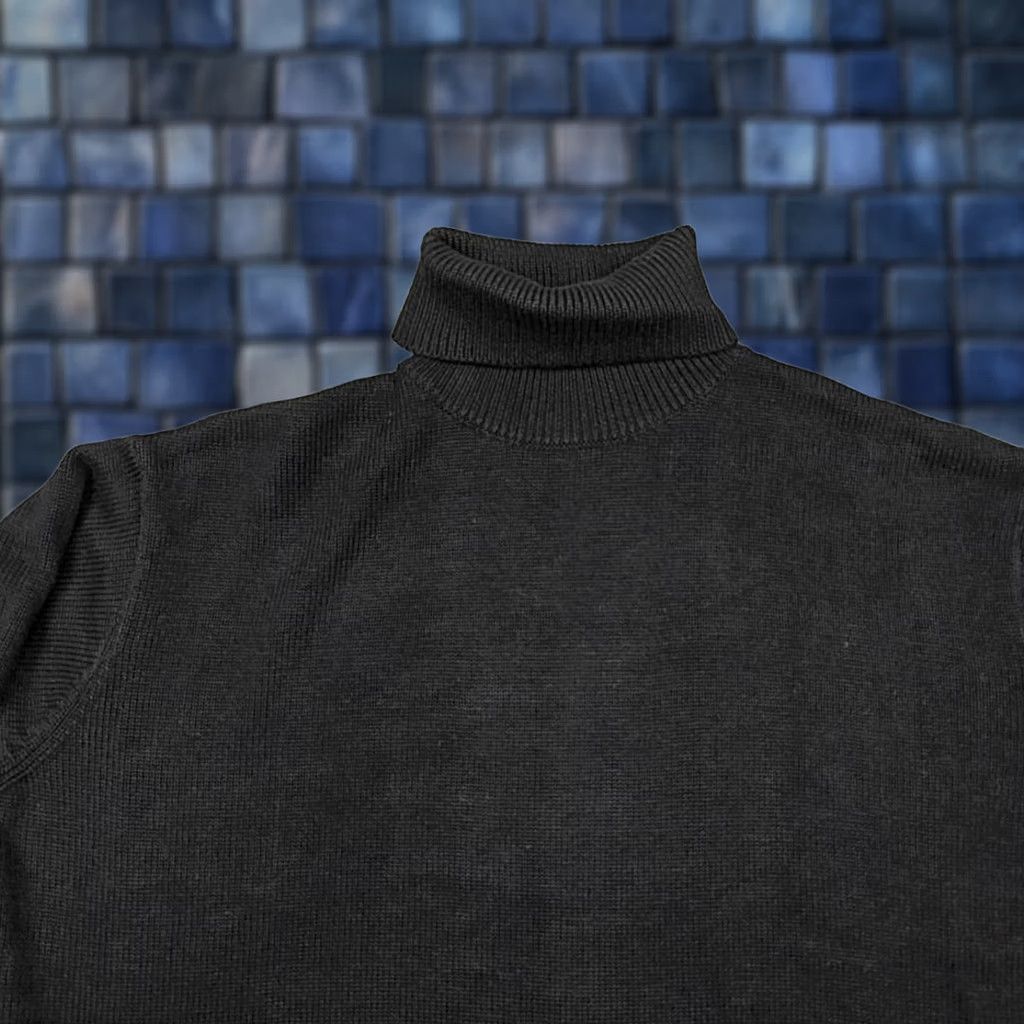Vintage Ali Golden Sweater Womens XS/S Black Cotton Wool Turtleneck Knit Pullover Size XS / US 0-2 / IT 36-38 - 1 Thumbnail