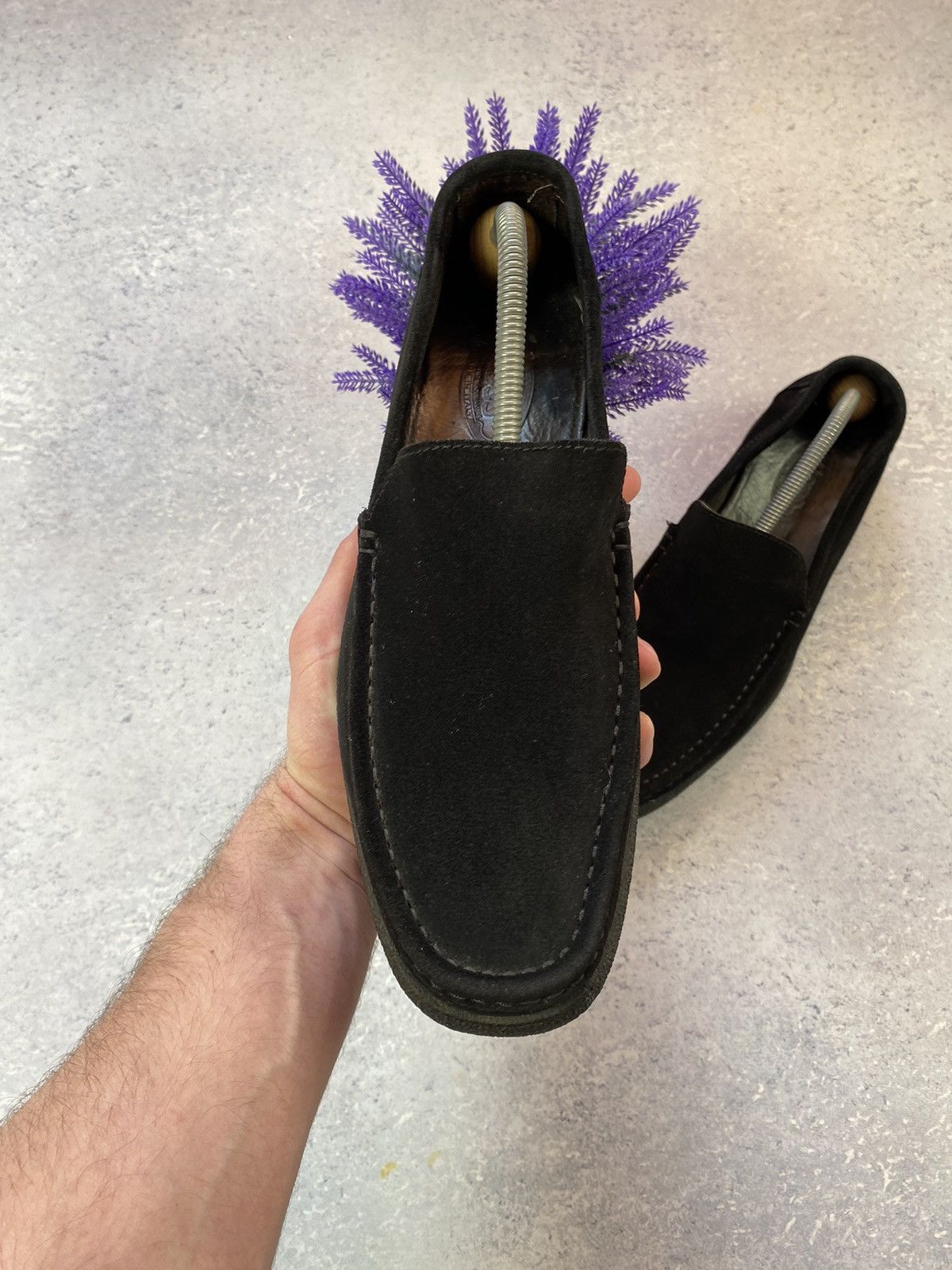 Designer Joss Black Men’s Suede Shoes Size EUR 43 Size US 10 / EU 43 - 7 Thumbnail