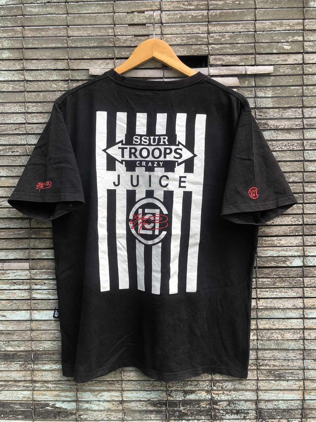 Japanese Brand Vintage Y2K SSUR TROOPS CRAZY JIUCE X CLOT Backhit Tee Size US L / EU 52-54 / 3 - 1 Thumbnail