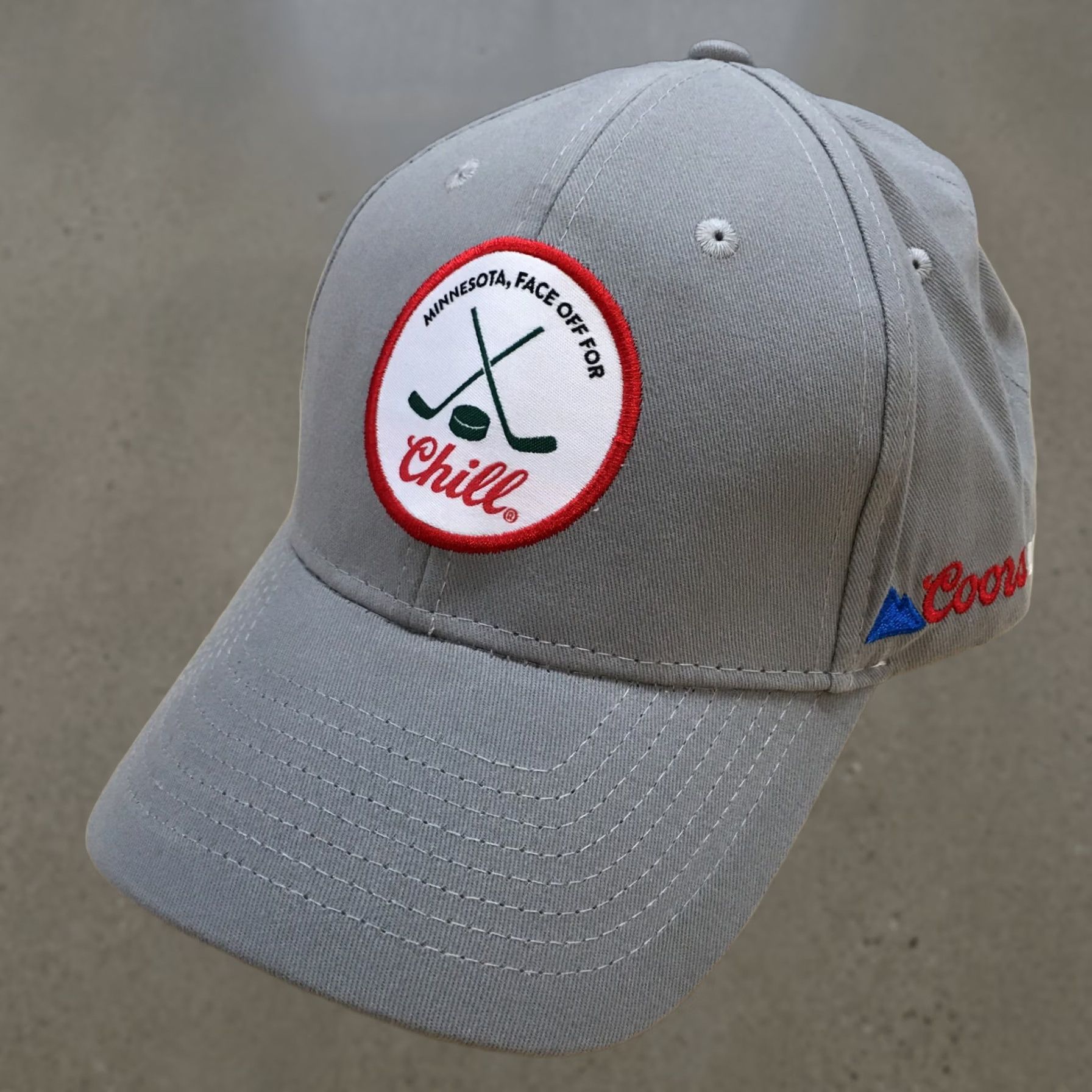 Logo 7 Coors Light Minnesota Baseball Cap Mens Gray OS Adjustable Embroidered Logo Size ONE SIZE - 1 Thumbnail