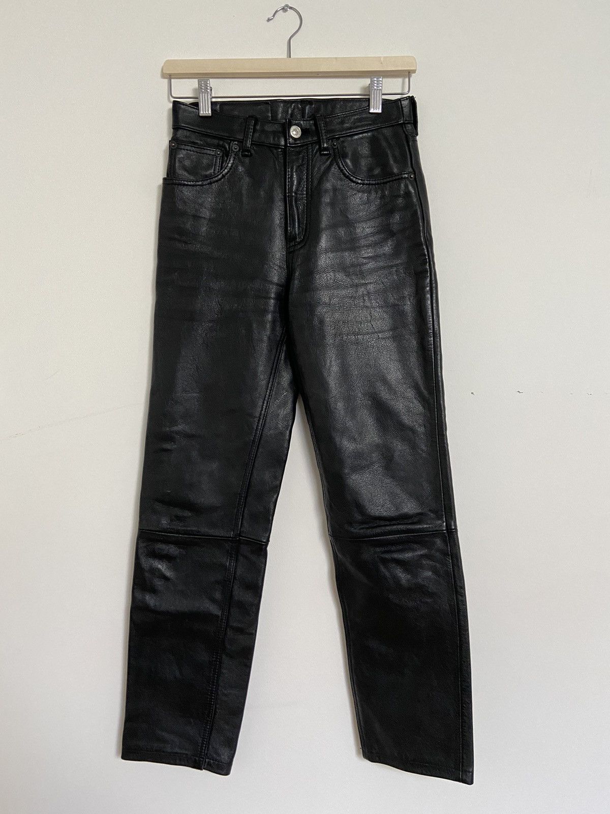 Vintage levis leather pants made in korea