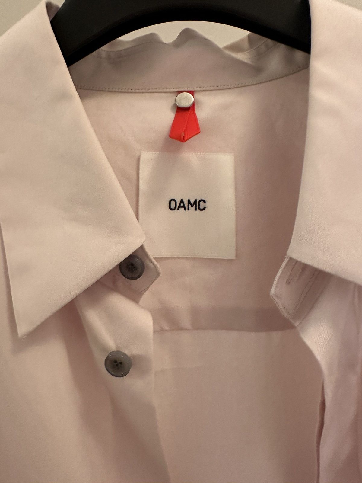 OAMC OAMC Studio Shirt in Fog Grey/Pink RRP $539 Size US M / EU 48-50 / 2 - 4 Thumbnail