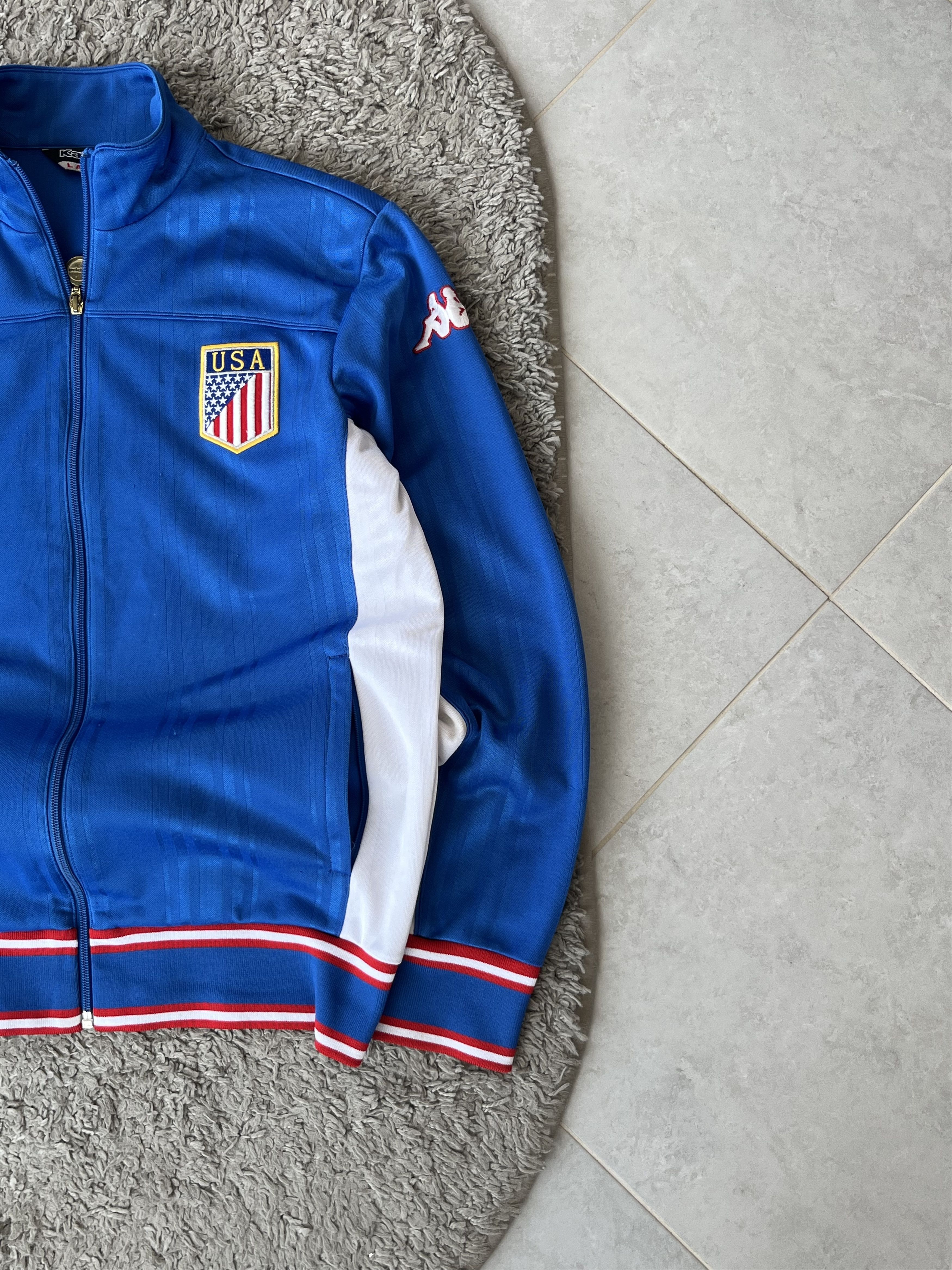 Kappa KAPPA USA Vintage Jersey Olimpic Full Zip Sweatshirt Size US L / EU 52-54 / 3 - 4 Thumbnail