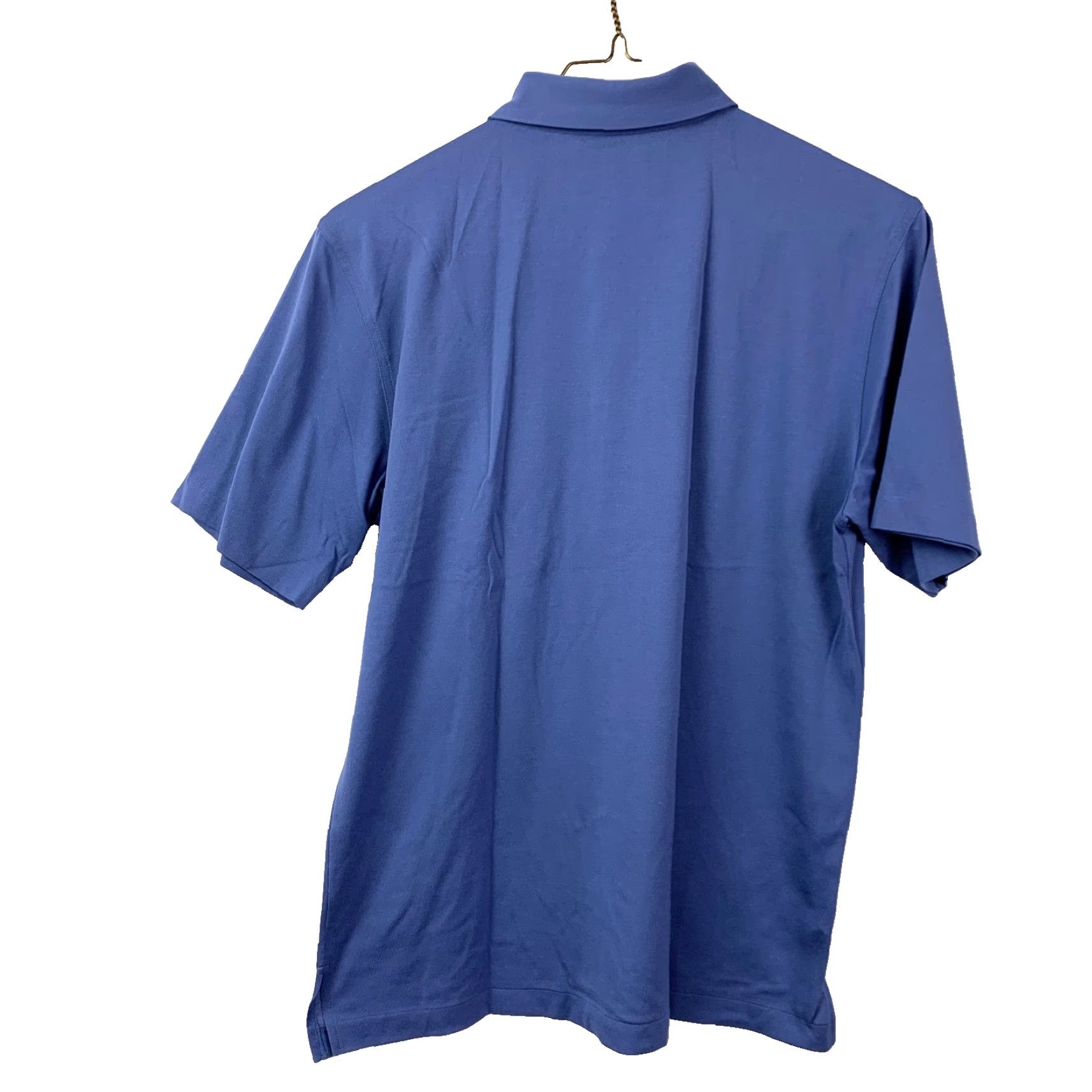 Vintage Vintage Robert Bruce Cotton Where It Counts Preppy Polo Blue Large Shirt Mens 90s Polo Shirt Short Sleeve 53/47 Cotton-Poly Blend Size US L / EU 52-54 / 3 - 5 Thumbnail