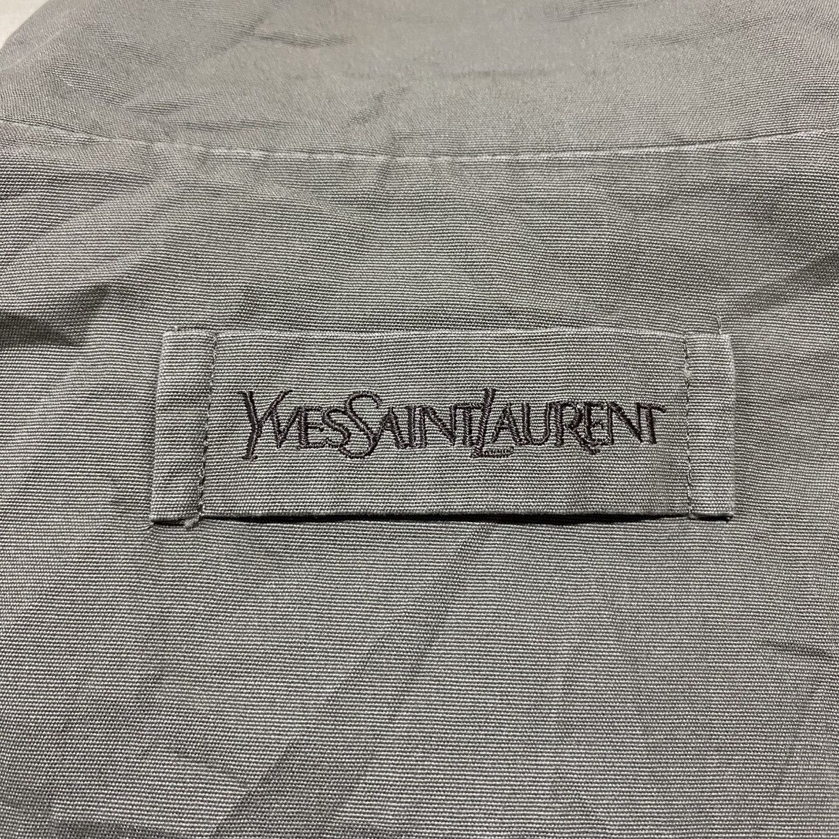 Yves Saint Laurent Vintage Yves Saint Laurent Big Logo Charcoal Jacket Size US L / EU 52-54 / 3 - 6 Thumbnail