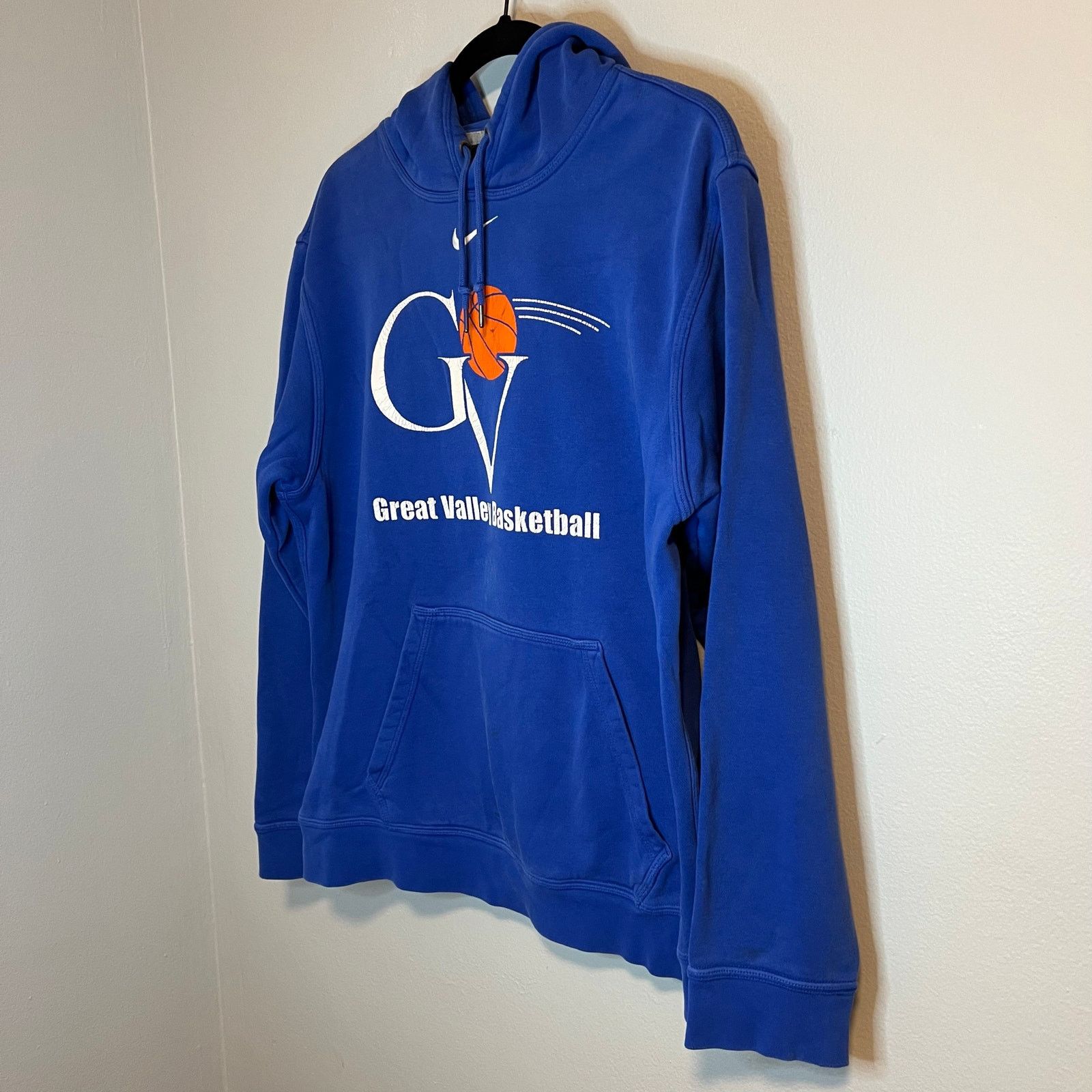 Nike Vintage Nike Center Swoosh Basketball Blue Hoodie Men’s Sz M Size US M / EU 48-50 / 2 - 10 Thumbnail