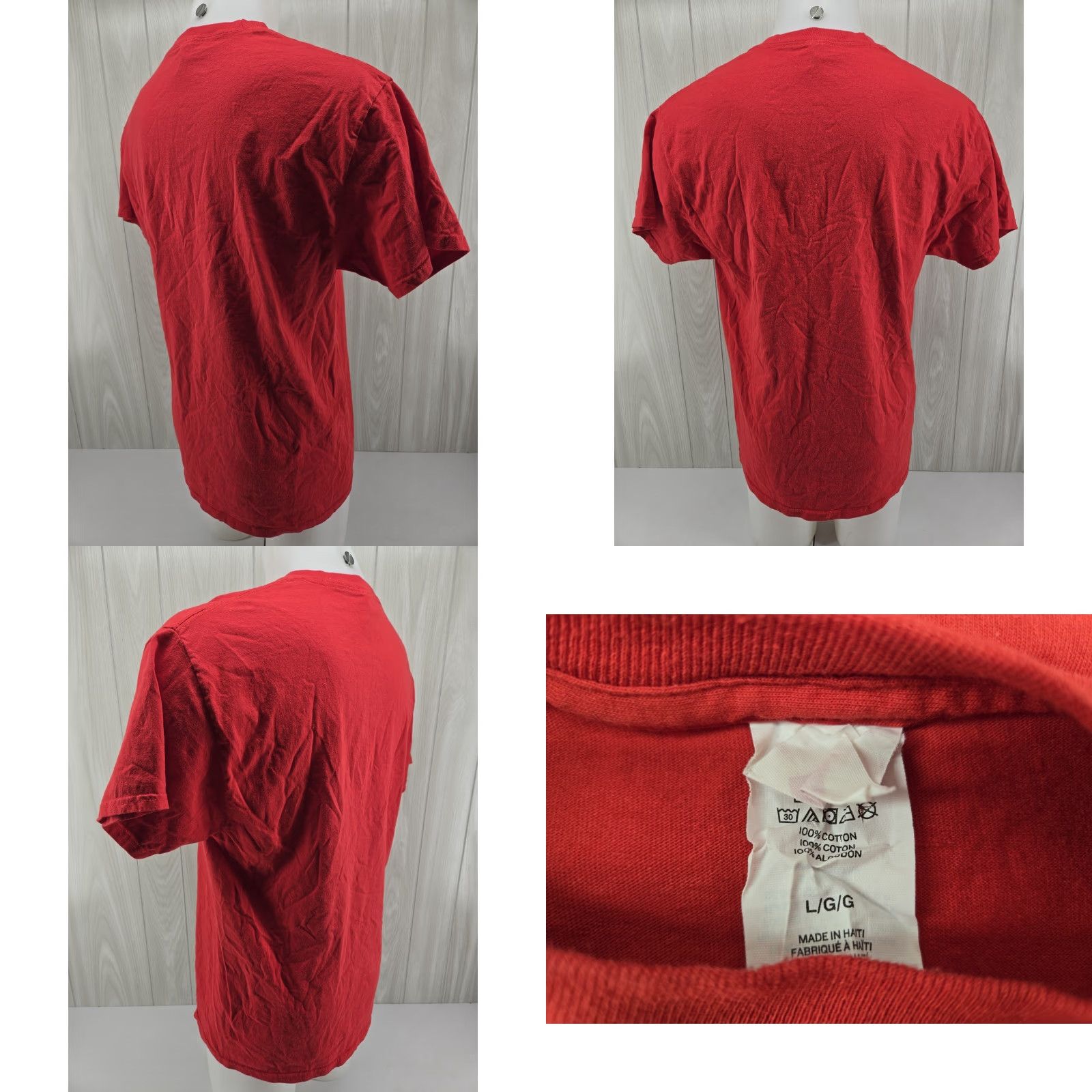 Hanes Travis Scott x McDonalds Crew Cactus Jack Red T Shirt Hanes Men L Short Sleeve Crew Neck 100% Cotton Size US L / EU 52-54 / 3 - 8 Thumbnail