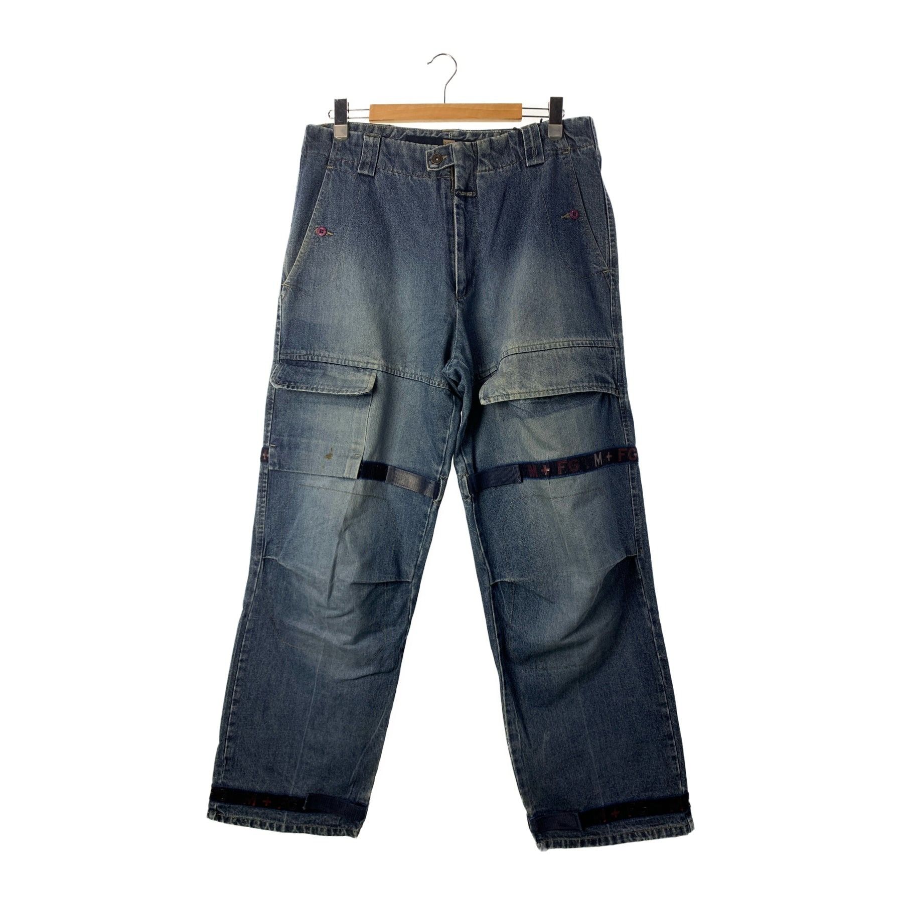 Marithe + Francois Girbaud Archive Denim Cargo Pants Size US 36 / EU 52 - 1 Thumbnail