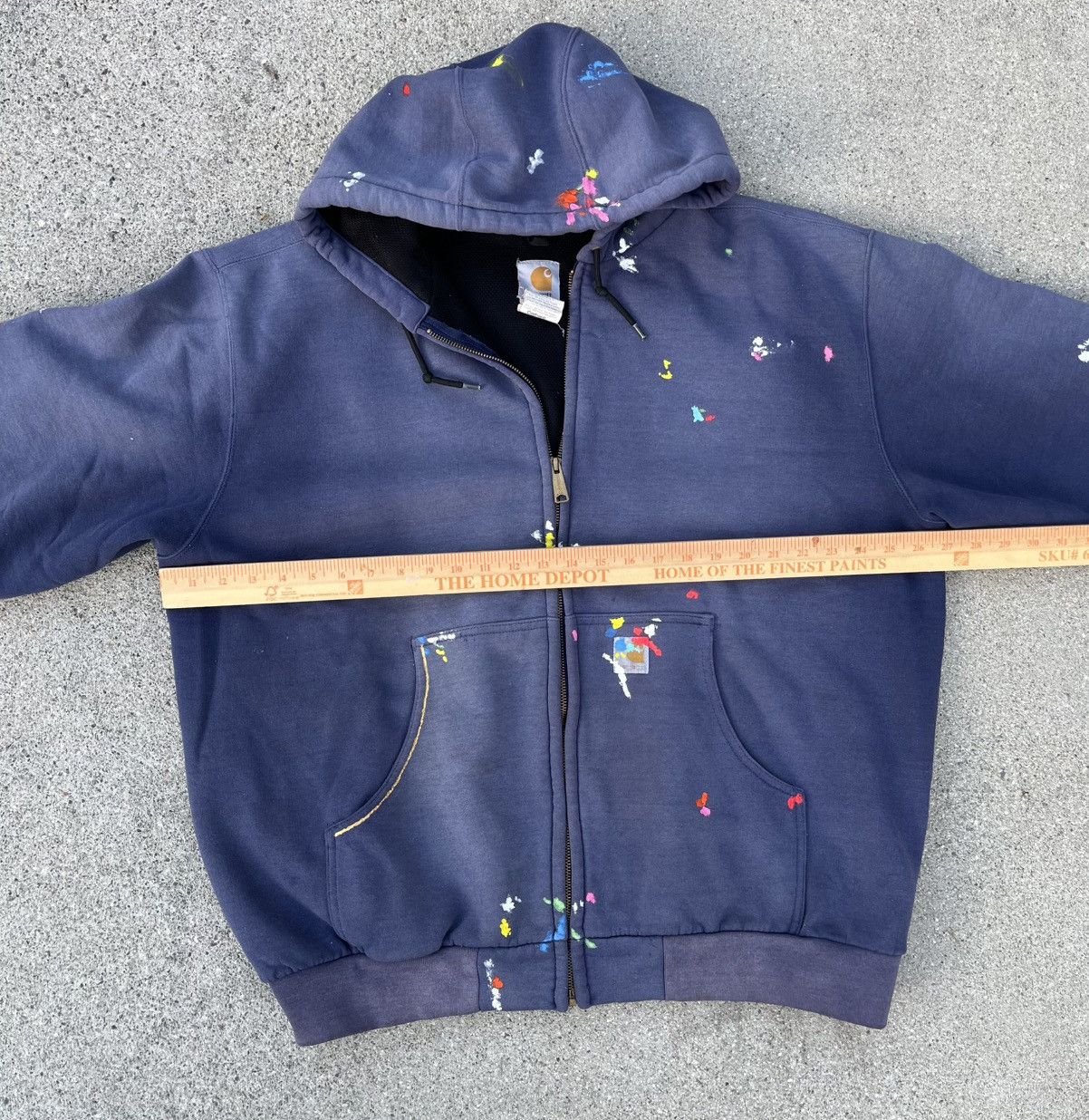 Carhartt Vintage Carhartt Hoodie Sun Fade Distressed Jacket Thermal Size US XL / EU 56 / 4 - 8 Thumbnail