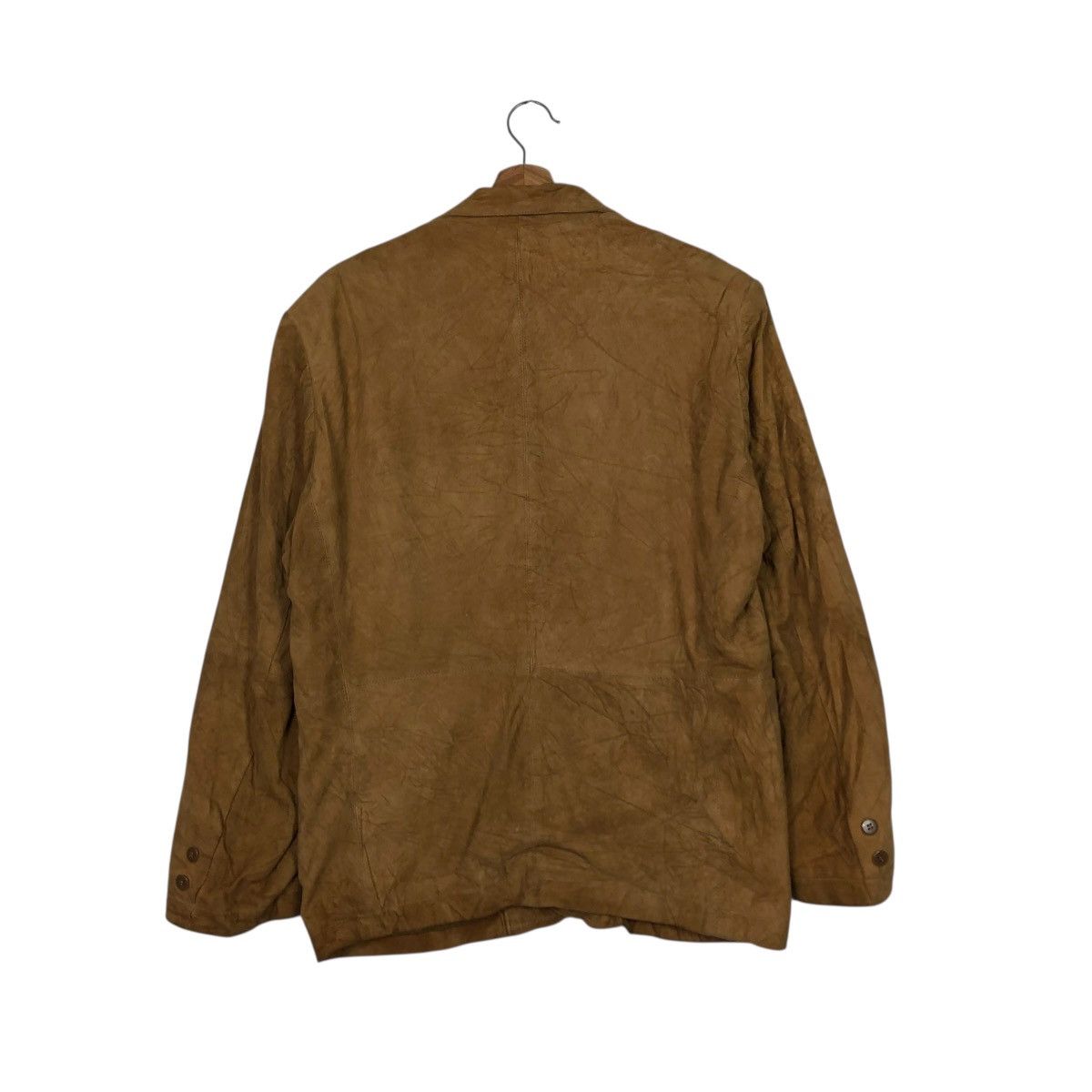 Genuine Leather 🔥VINTAGE CHORE LEATHER JACKET WORKER PELLARI ISSEY MIYAKE Size US M / EU 48-50 / 2 - 10 Thumbnail