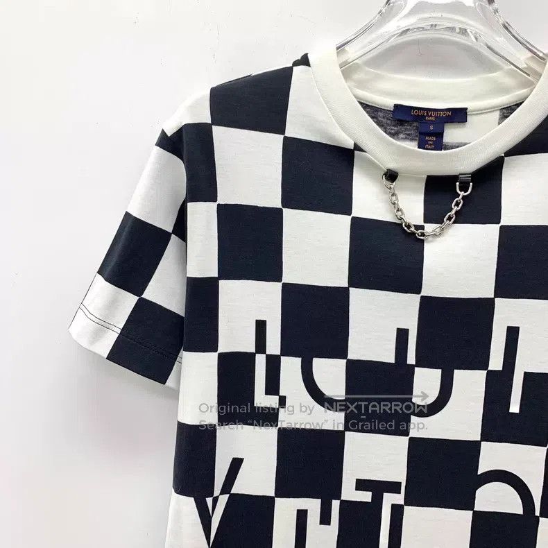 Louis Vuitton Louis Vuitton Black & White Color Block Checker Cotton Cre Size US S / EU 44-46 / 1 - 3 Thumbnail