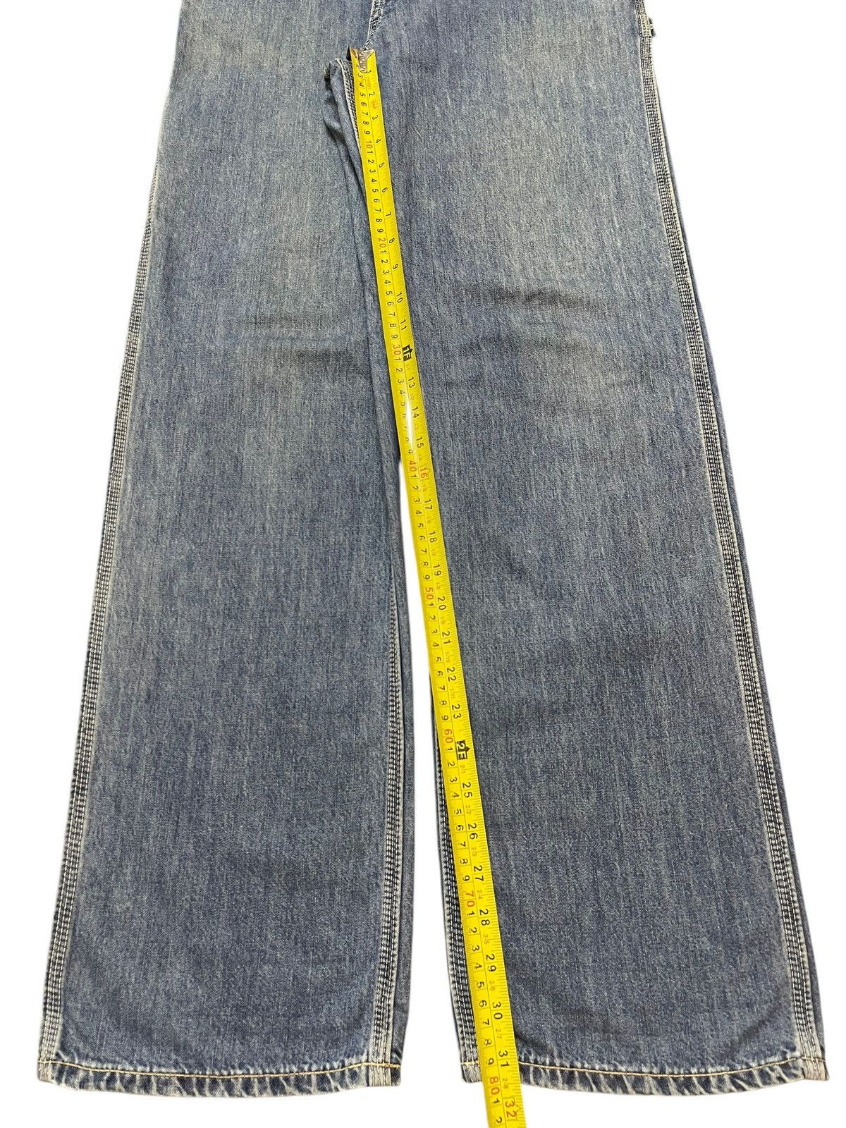 45rpm Vintage Japan 45Rpm Blue Wash Carpenter Baggy Denim Size US 28 / EU 44 - 14 Thumbnail