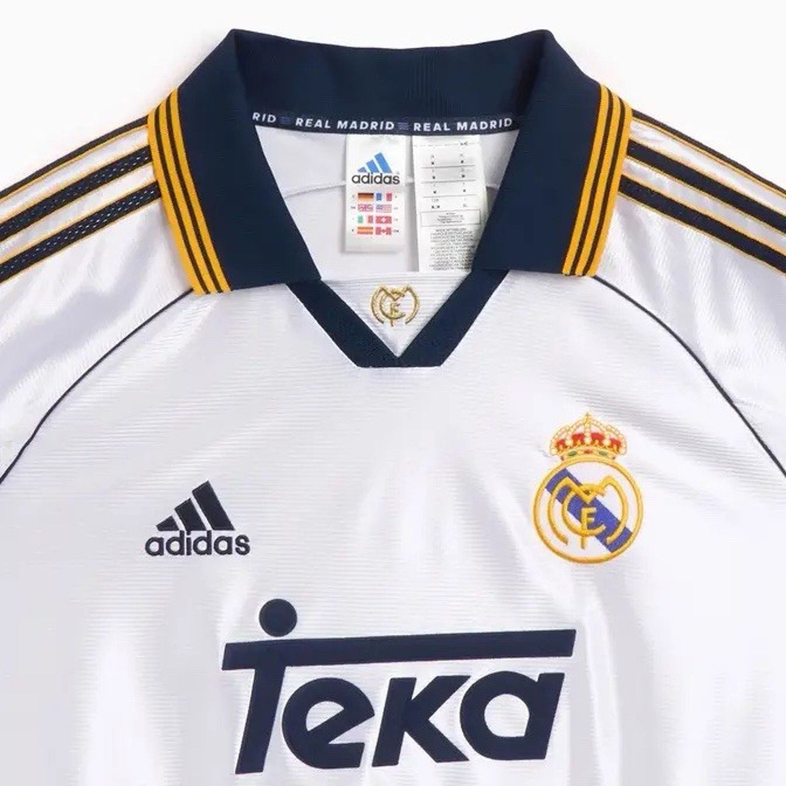 Adidas Adidas Authentic Real Madrid 1999/00 Home Jersey XL NWT Size US XL / EU 56 / 4 - 2 Thumbnail