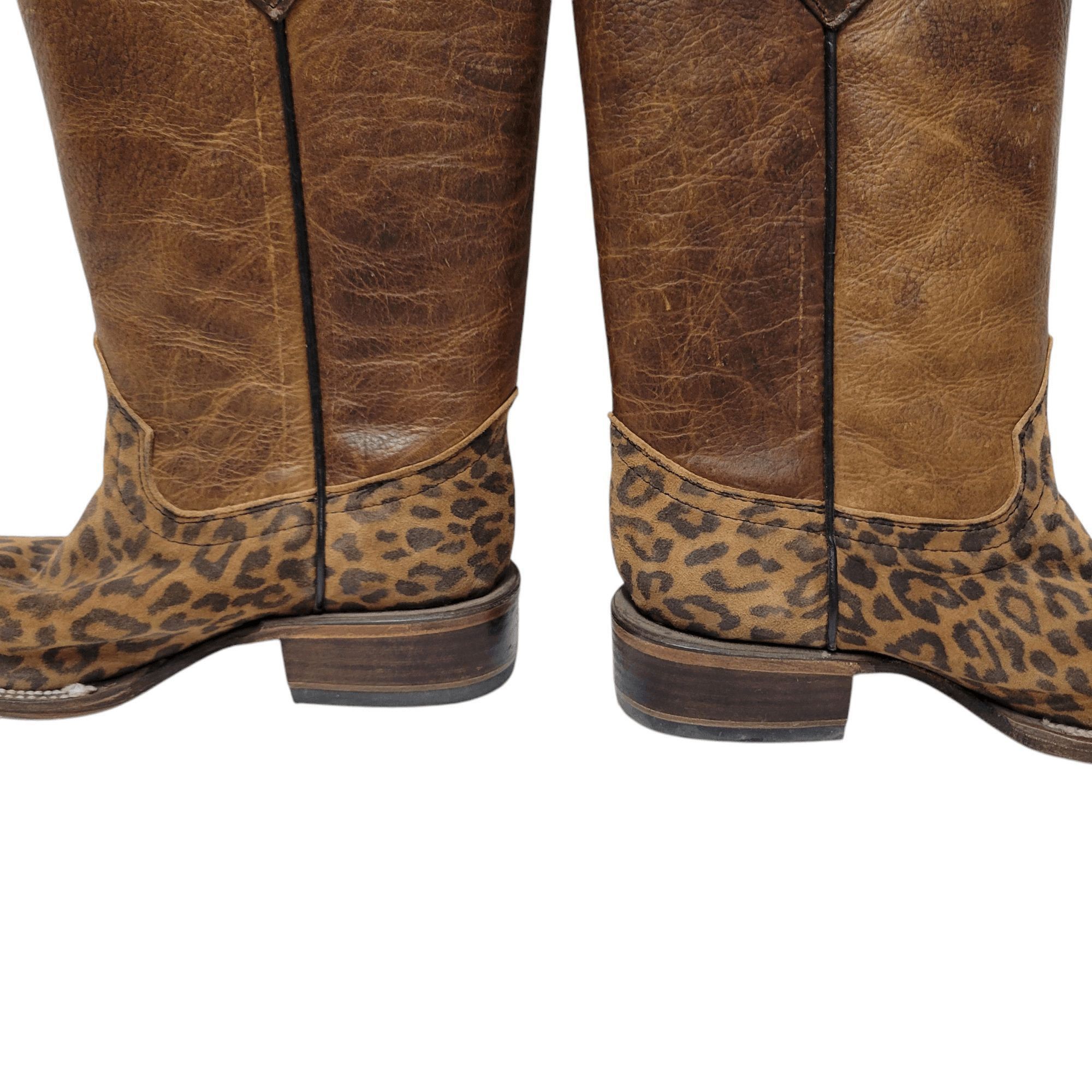 Other Circle G Leopard Print Leather Boots Size 3 Size US 5.5 / IT 35.5 - 3 Thumbnail
