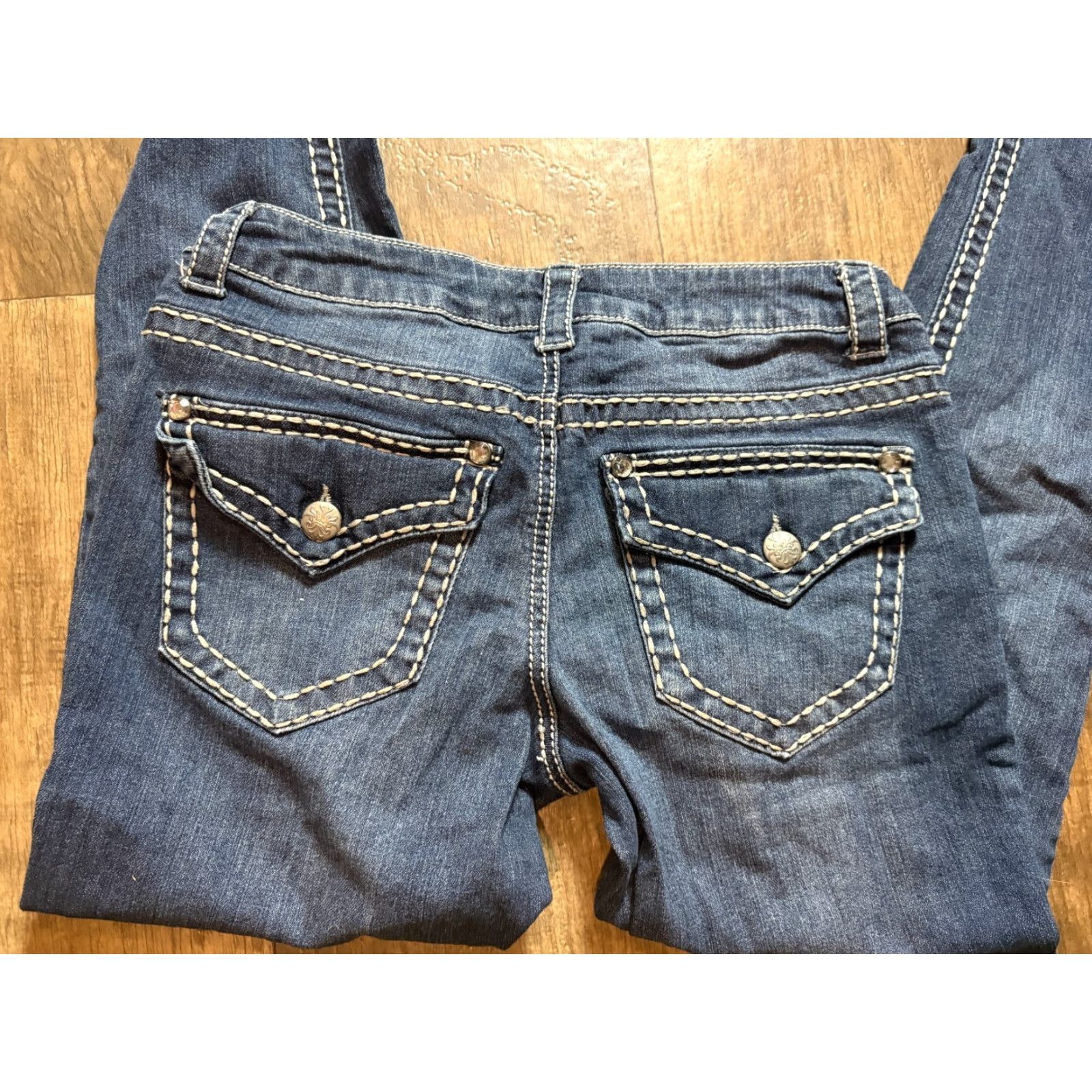 Denime Paisley Sky Jeans Womens Size 6 Blue Denim Embordered 5-Pocket Design Size 28" / US 6 / IT 42 - 5 Thumbnail