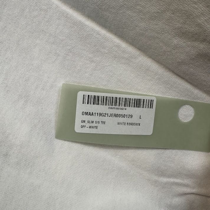 Off-White o1rshd1 Q:2 / GM Slim Short Sleeve Tee Shirt in White Size US L / EU 52-54 / 3 - 14 Thumbnail