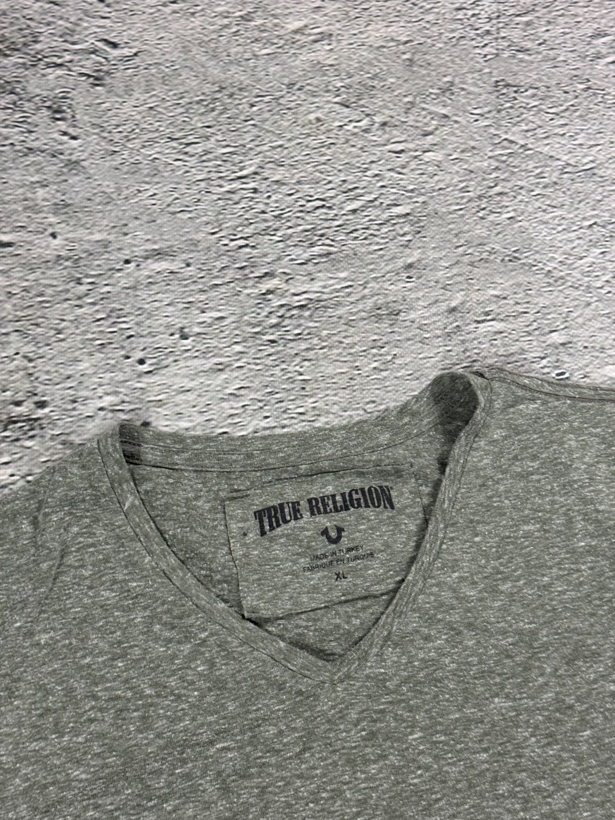 True Religion True Religion Skull T-shirt logo green V-Neck cropped Size XL / US 12-14 / IT 48-50 - 3 Thumbnail