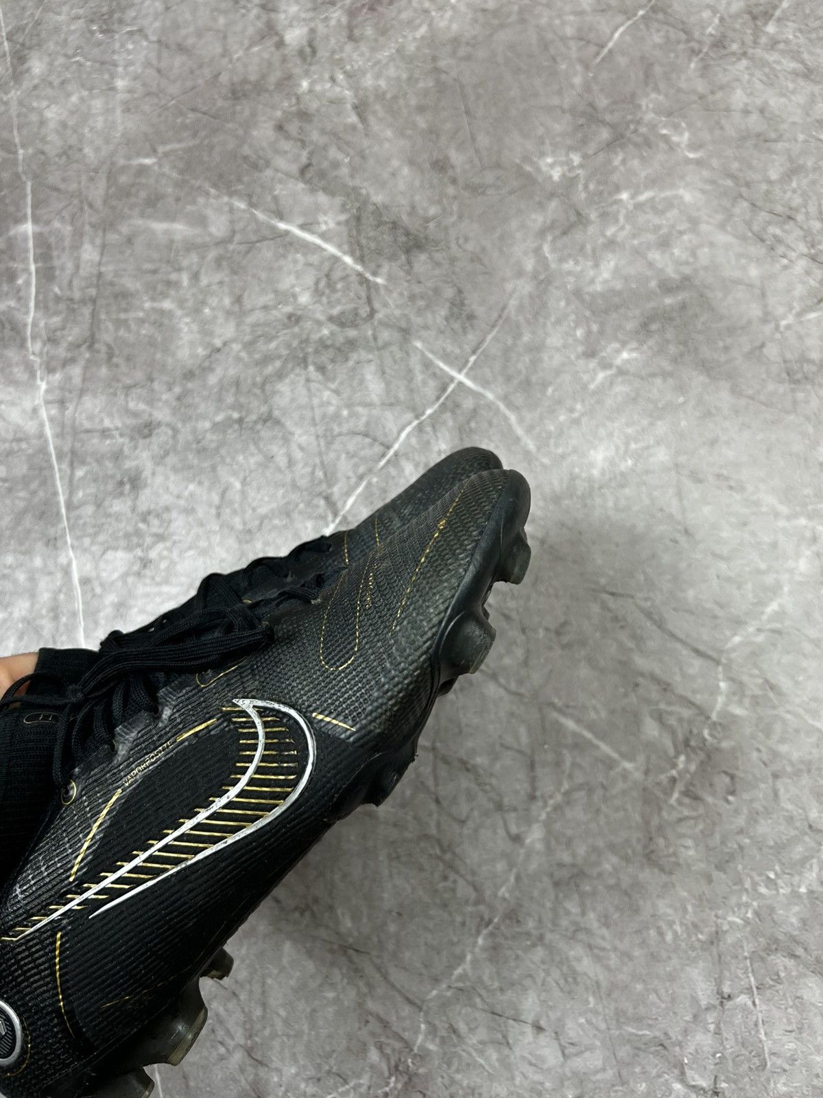 Nike Nike Mercurial Superfly 8 Pro FG Black Metallic Gold Size US 9.5 / EU 42-43 - 10 Thumbnail