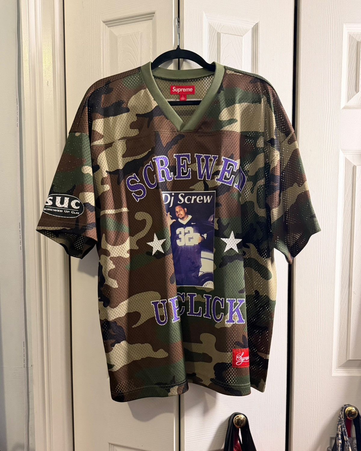Supreme Supreme DJ Screw Football Jersey - Large- Black | Grailed
