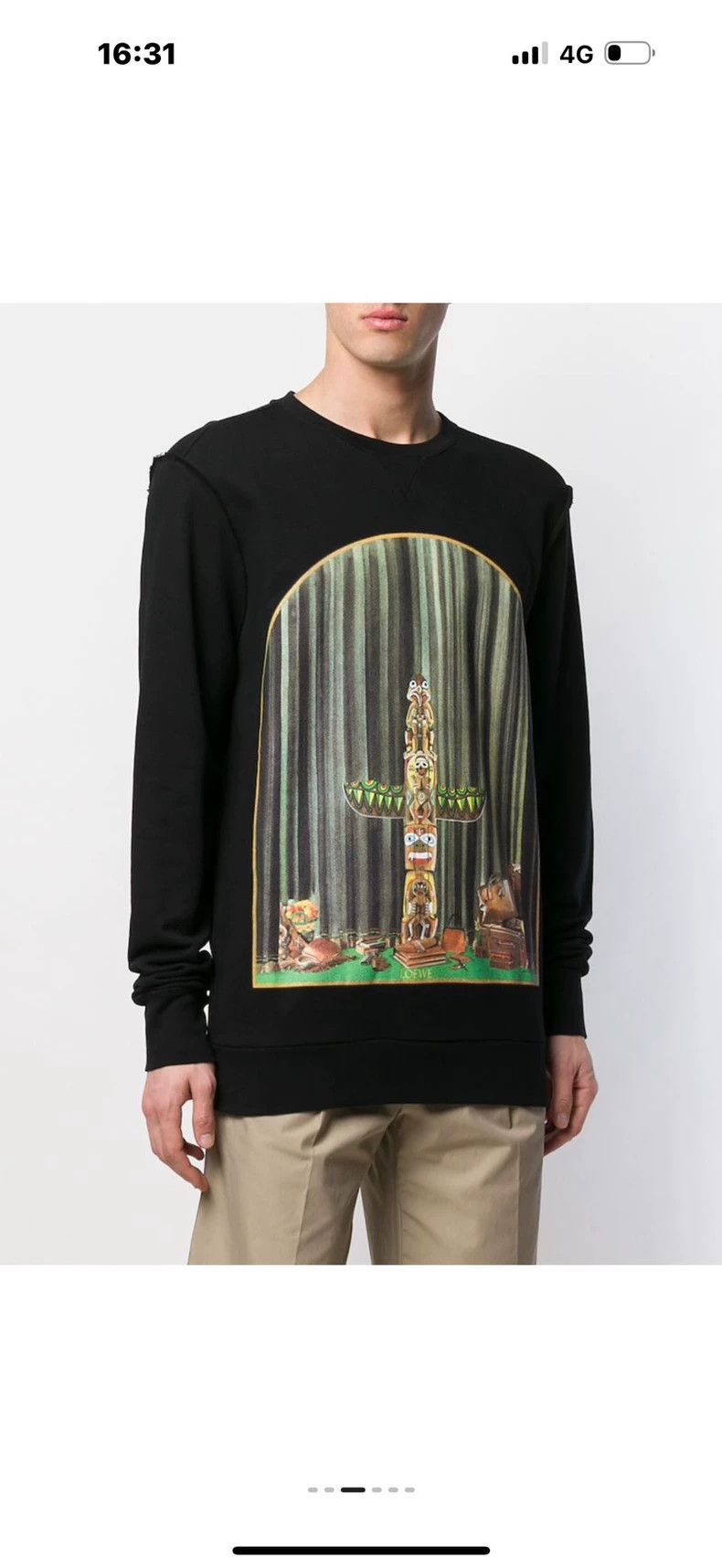 Loewe Black long-sleeved T-shirt