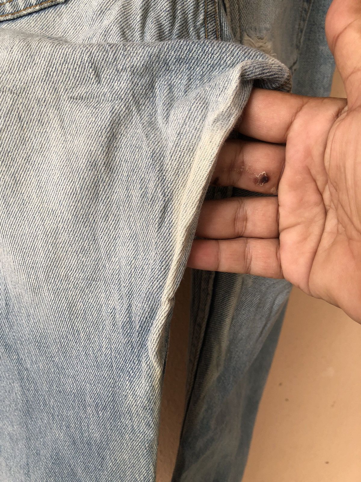 Levi's × Vintage Thrashed 📍501 Levis 90s Vintage Jean Size US 30 / EU 46 - 21 Thumbnail