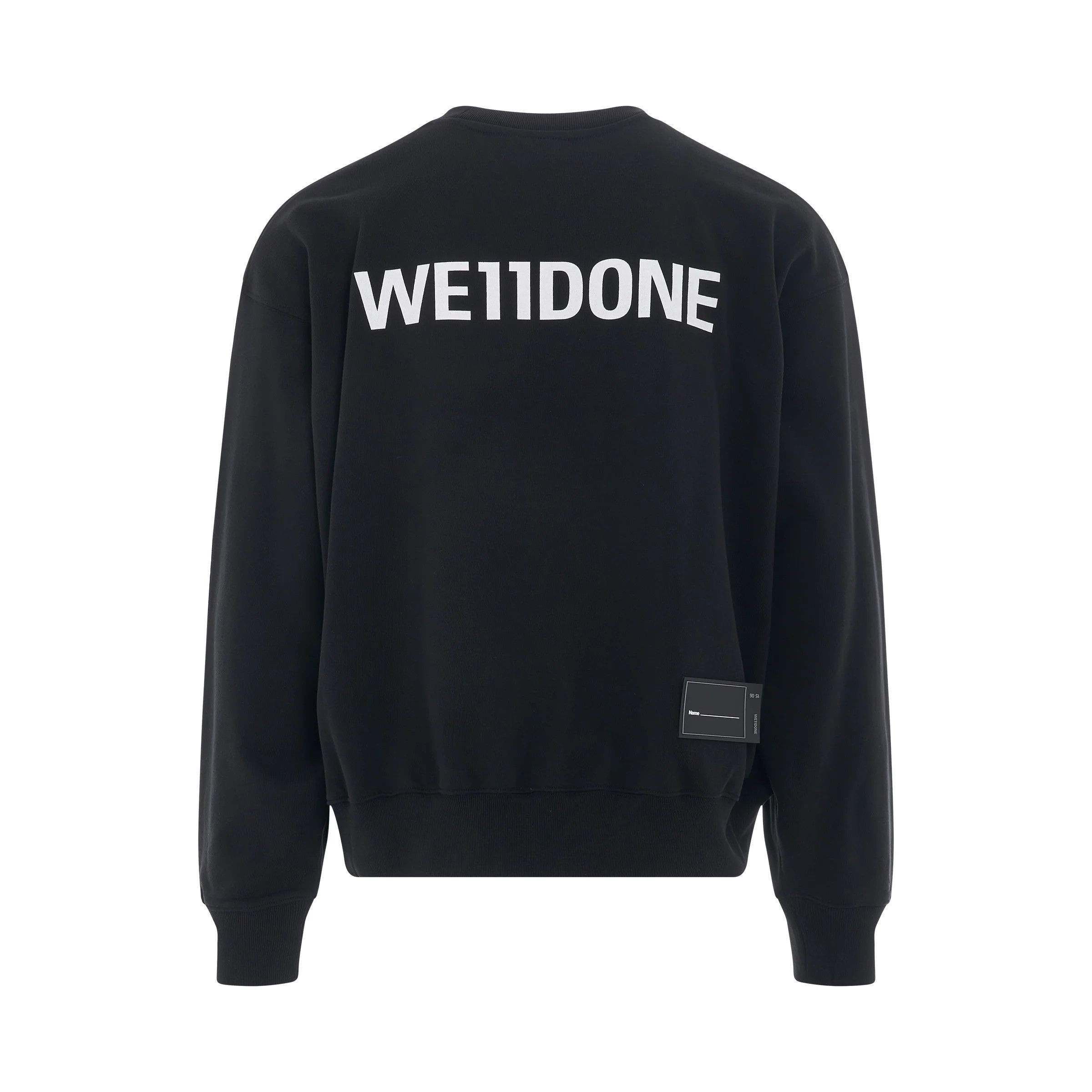 WE11DONE o1mris0824 Sweatshirt in Black Size US S / EU 44-46 / 1 - 4 Thumbnail