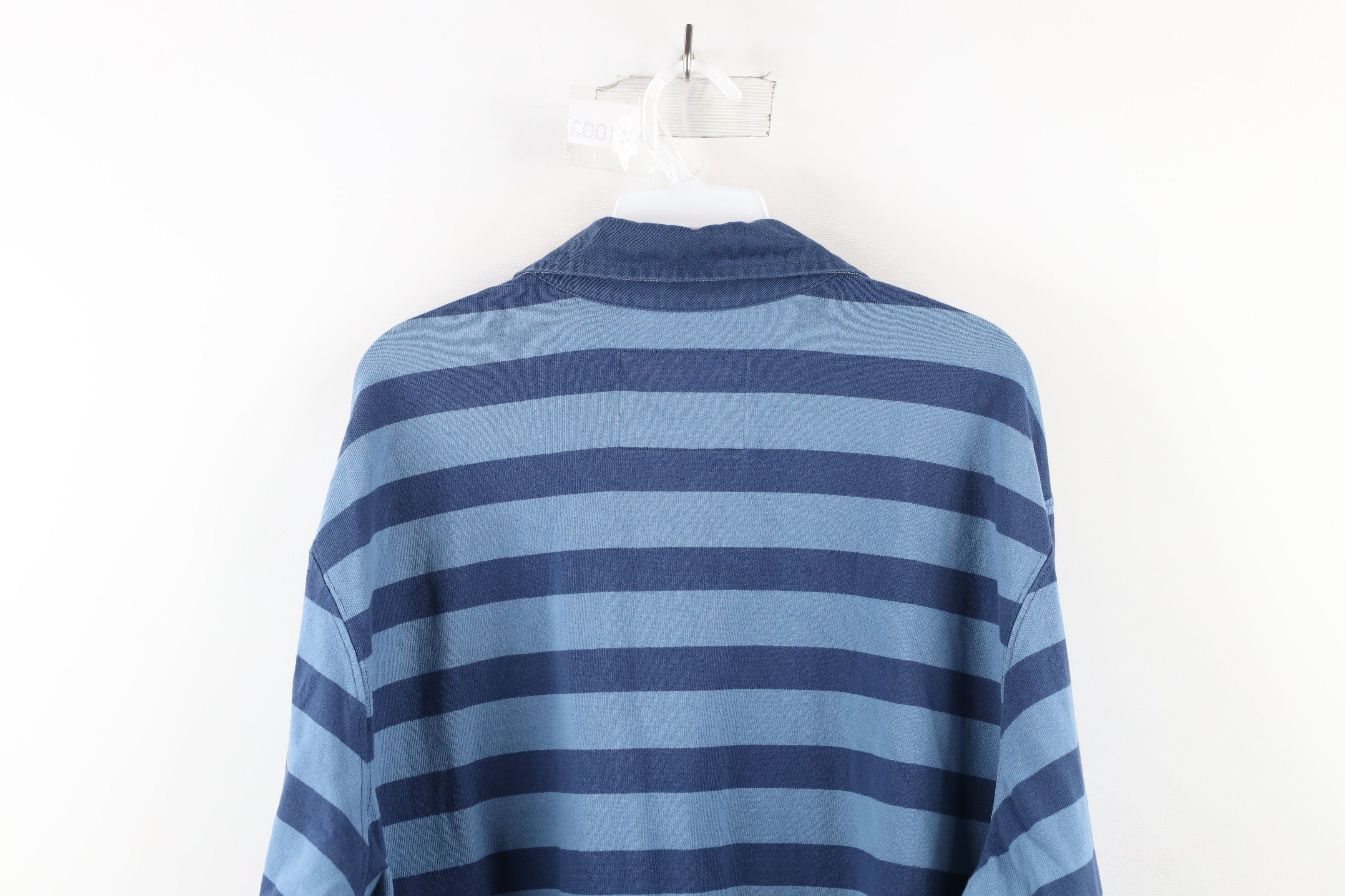 L.L. Bean × Vintage Vintage LL Bean Out Striped Long Sleeve Rugby Polo Shirt Size US XL / EU 56 / 4 - 10 Thumbnail