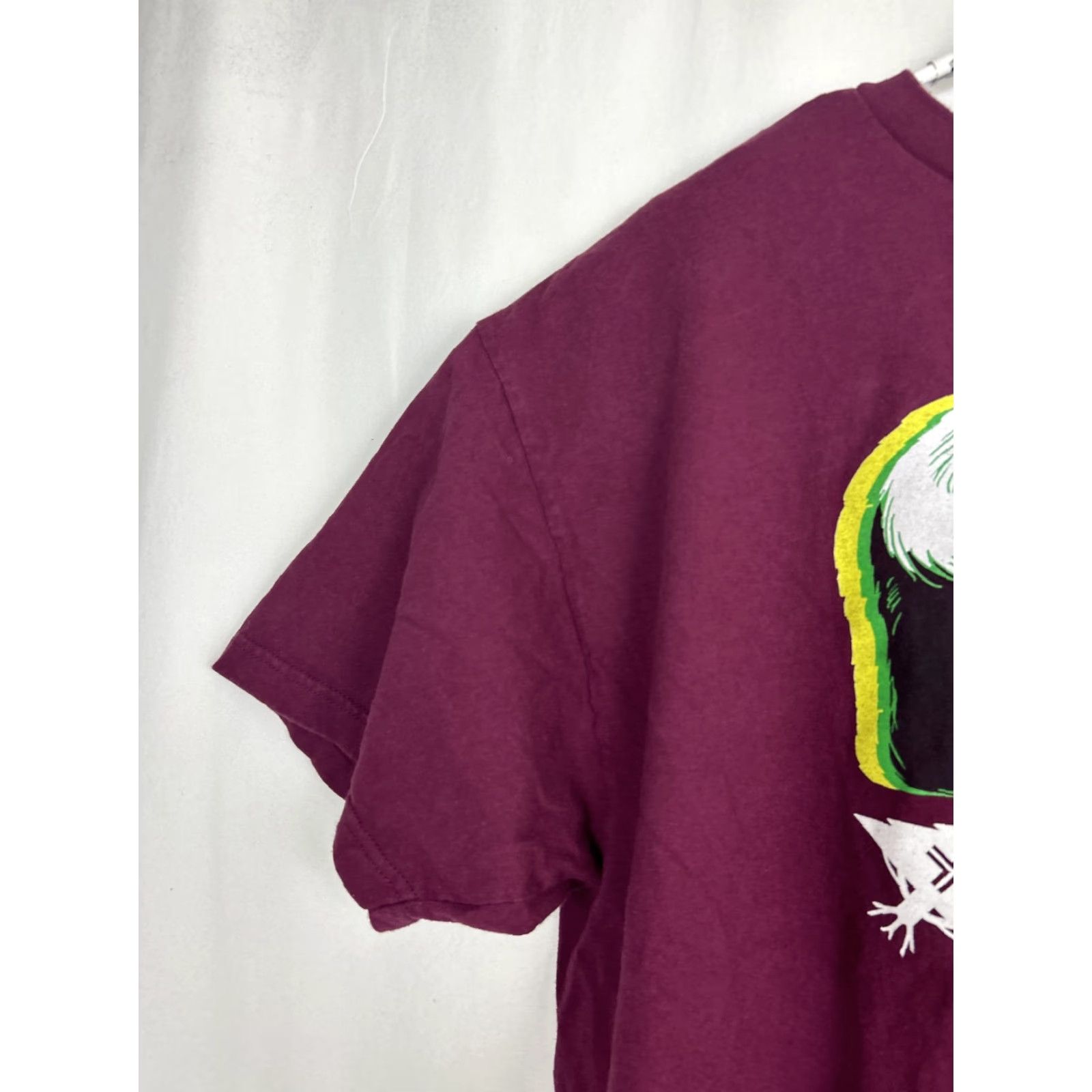 Vintage LRG Mens T-Shirt 2XL Panda Graphic Burgundy Red Crew Neck Short Sleeve Shirt Mens Size US XXL / EU 58 / 5 - 2 Thumbnail