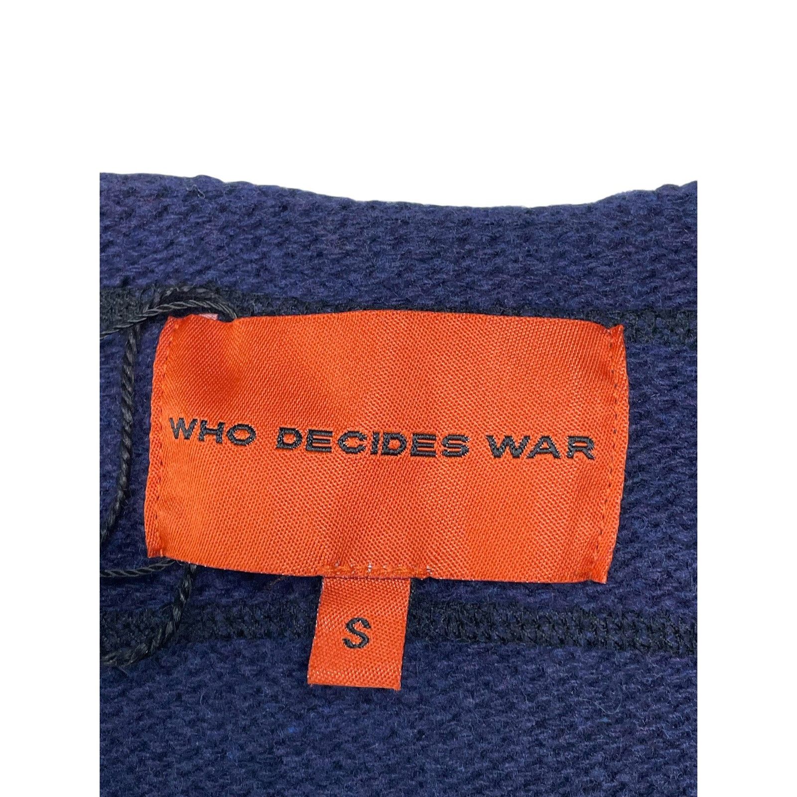 Who Decides War WDW 'Distressed Flag Flames' Navy Sweater Size S / US 4 / IT 40 - 3 Thumbnail