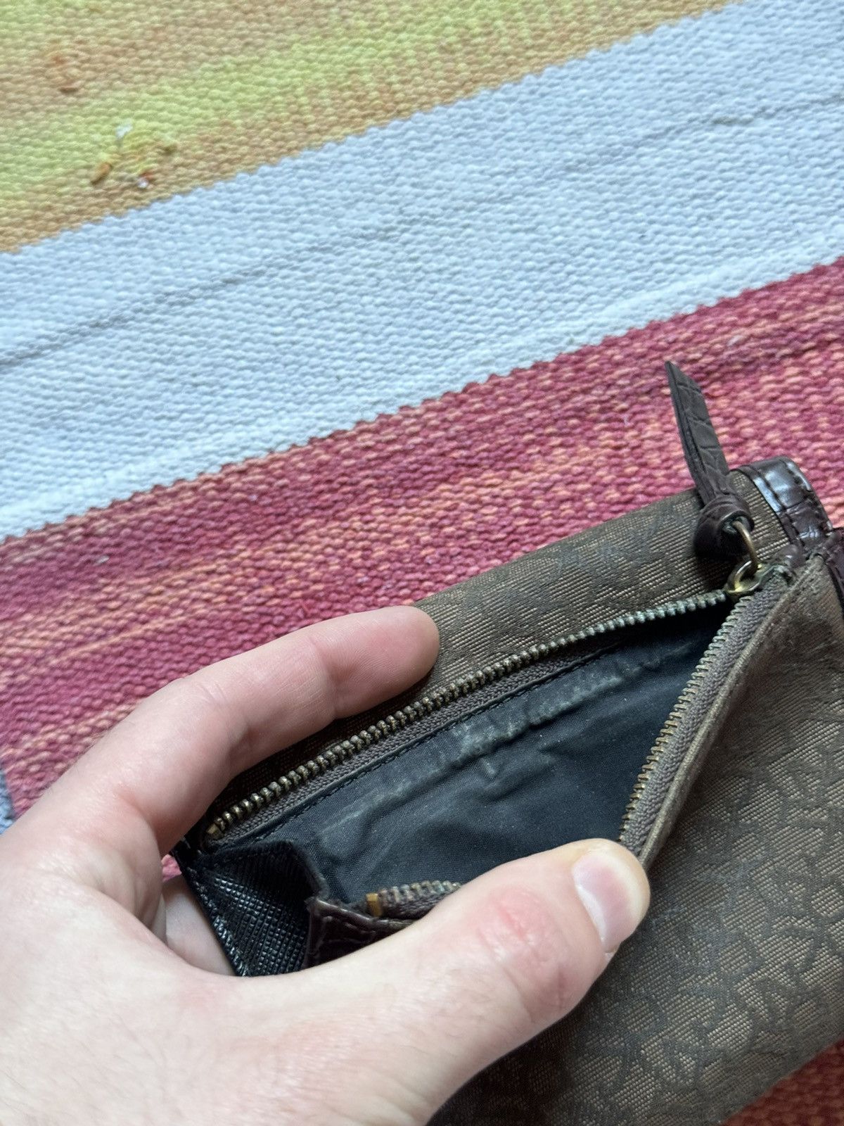 DKNY Vintage 90’s DKNY y2k Monogram Leather Wallet Size ONE SIZE - 11 Thumbnail