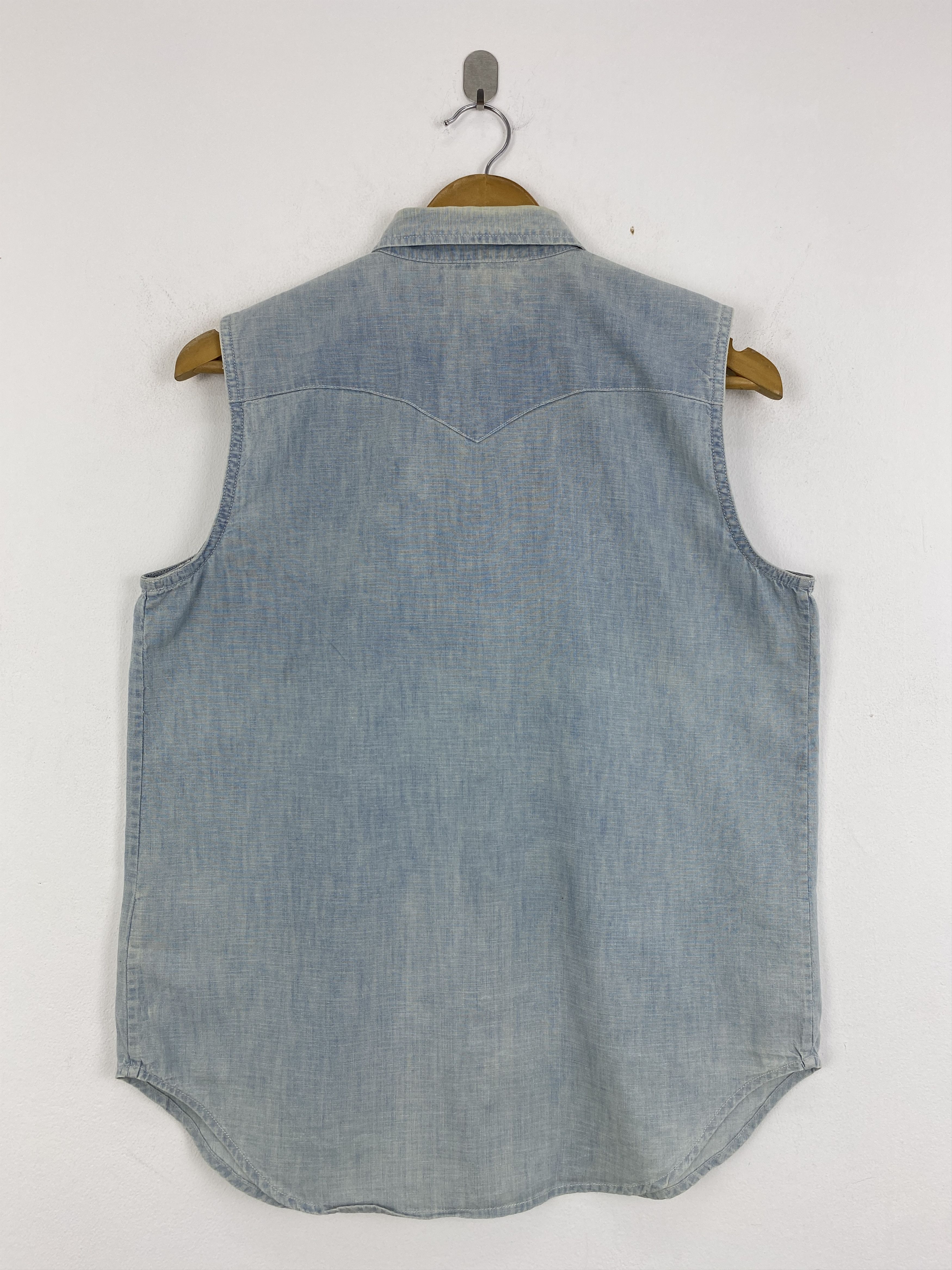 Denim & Supply Ralph Lauren Denim & Supply Ralph Lauren Vest down Feathers Denim JA0153 Size US M / EU 48-50 / 2 - 2 Thumbnail
