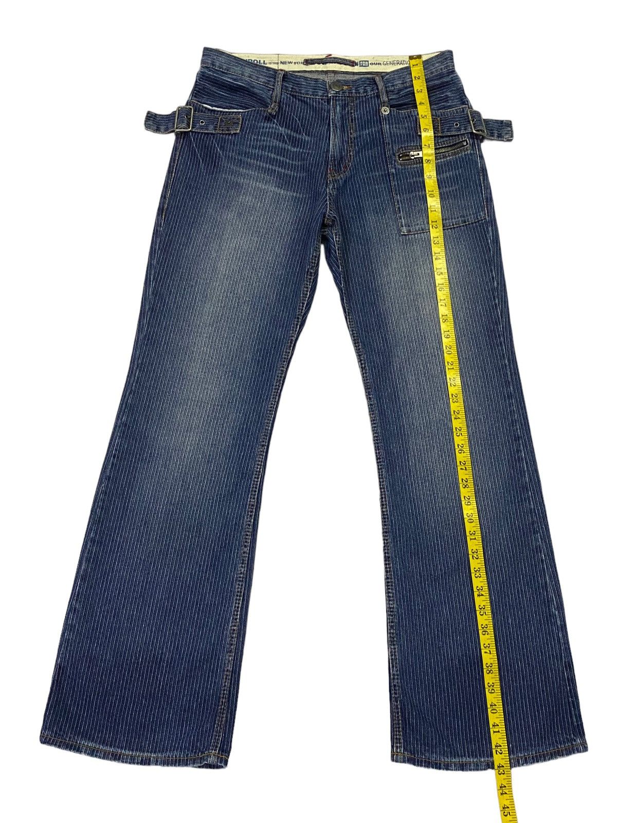 PPFM PPFM 20Th Anniversary Stripes Bondage Pant Flare Jeans Size US 32 / EU 48 - 6 Thumbnail