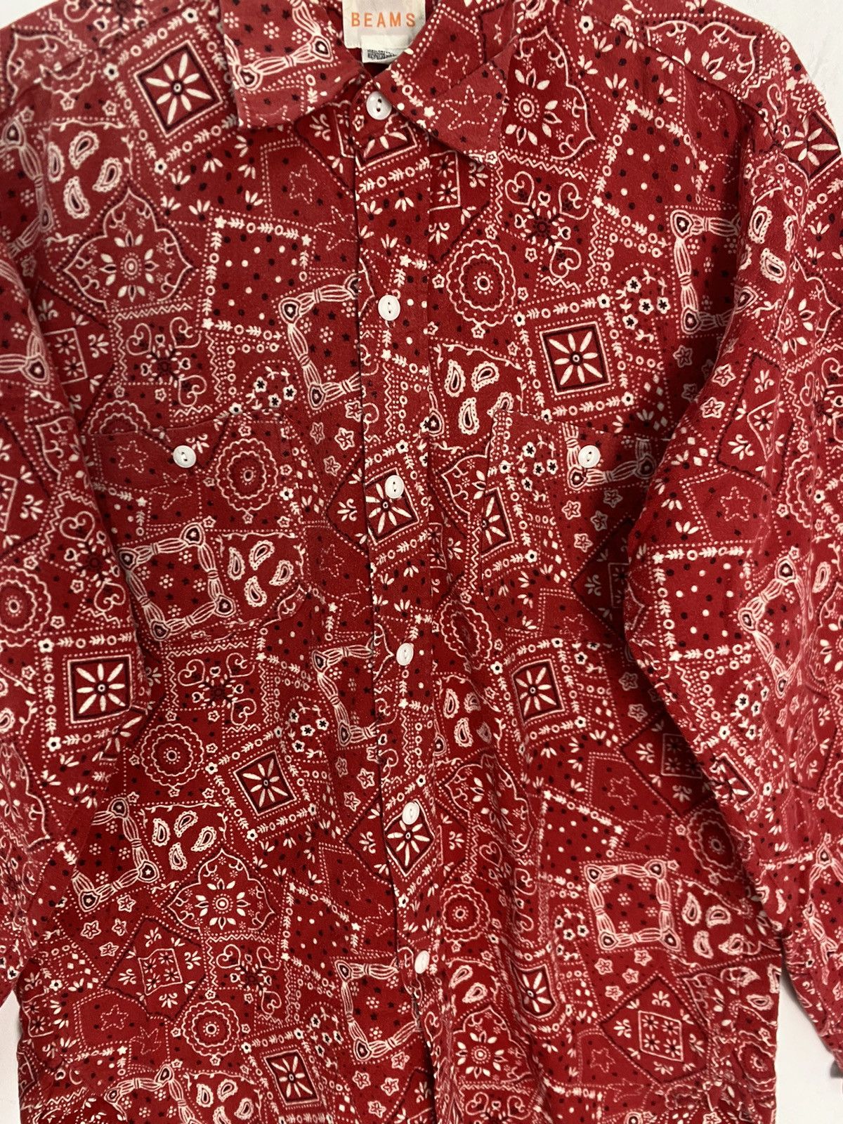 Beams Plus JAPAN BRAND BEAMS BANDANA SHIRT BUTTON UP Size US M / EU 48-50 / 2 - 5 Thumbnail
