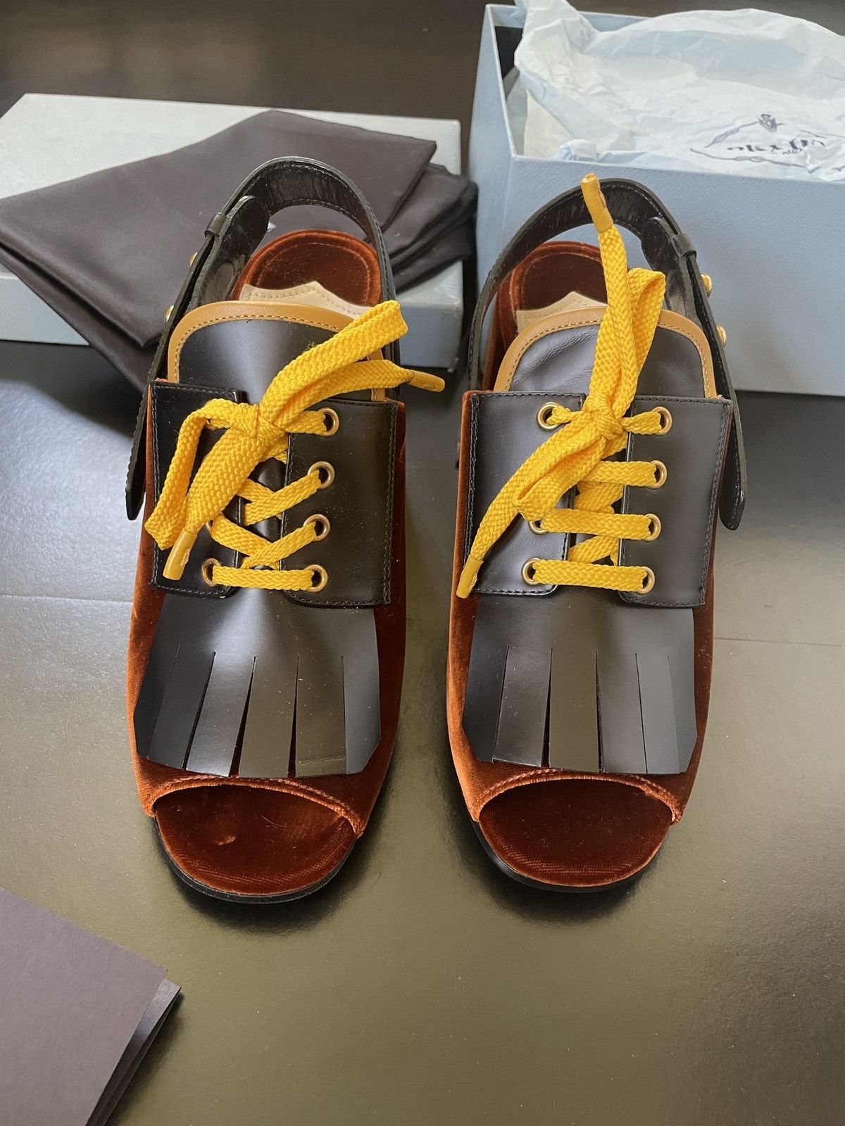 Prada Prada Velvet shoes size 40 Size US 10 / IT 40 - 2 Thumbnail