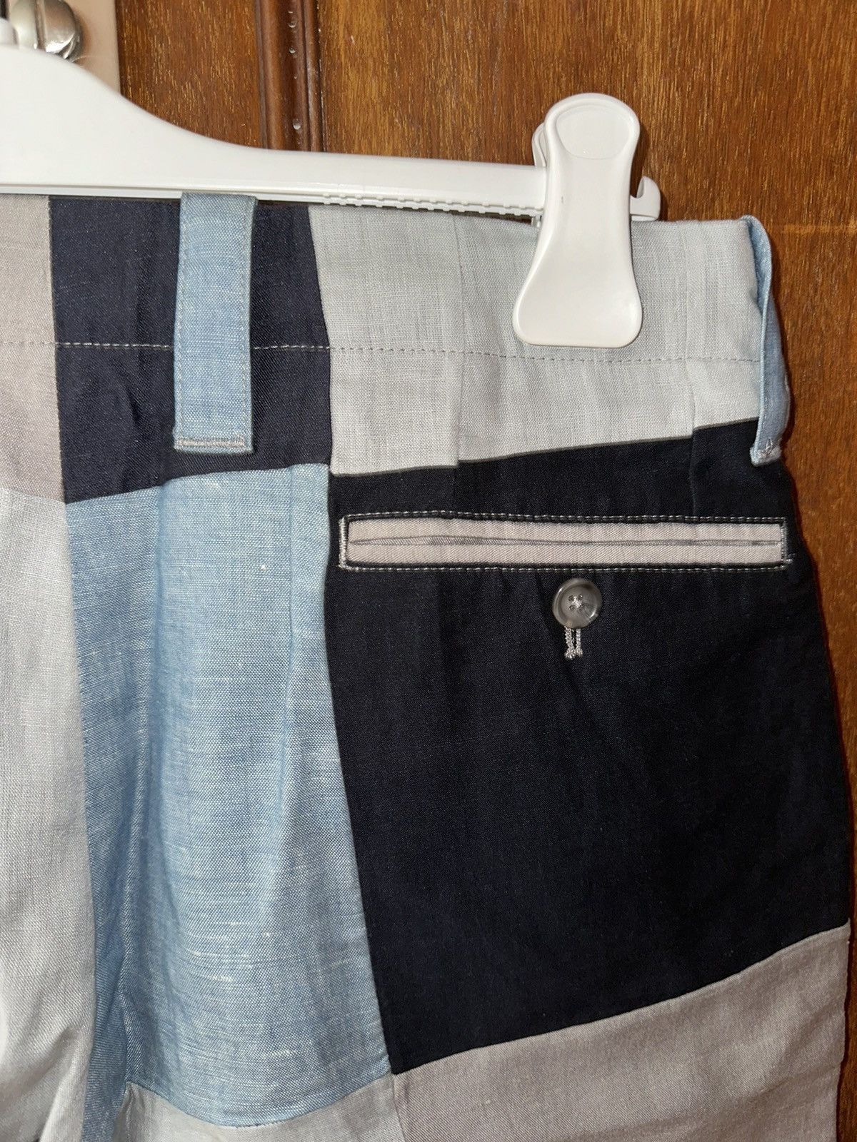 Dolce & Gabbana Dolce & Gabbana Cotton and linen patchwork shorts Size US 34 / EU 50 - 4 Thumbnail