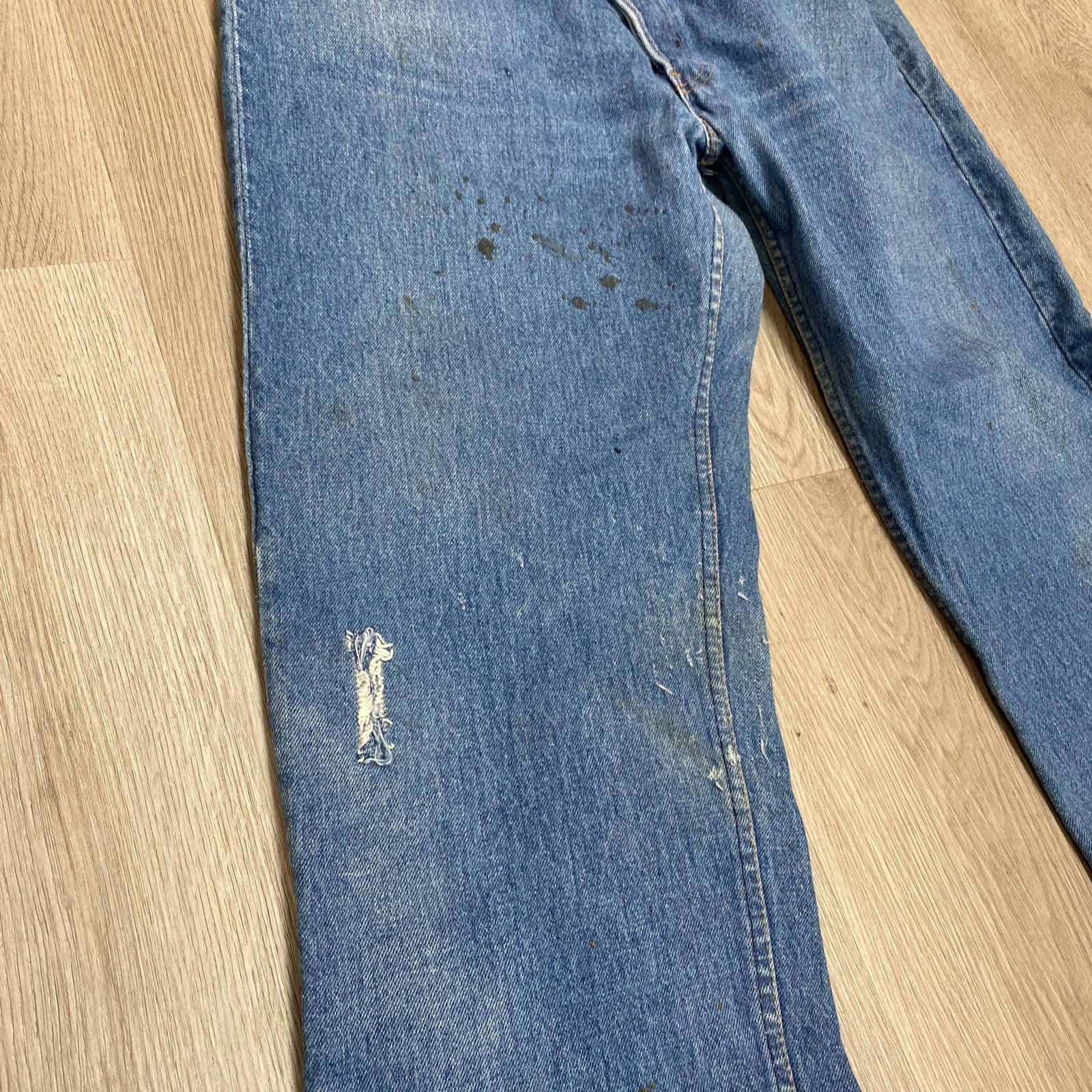 Levi's × Vintage Vintage 80s Levi's 501 Made in USA Straight Leg Jeans 36x29 Size US 36 / EU 52 - 10 Thumbnail