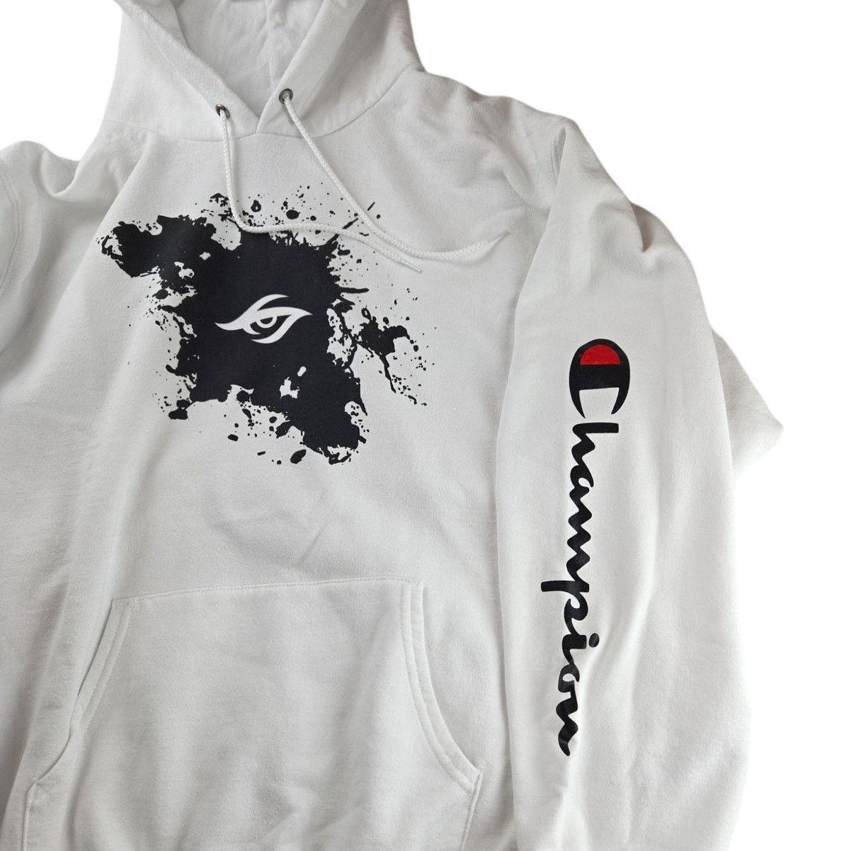 Champion Team Secret X Champion | White Hoodie with both Logos | XL Size US XL / EU 56 / 4 - 3 Thumbnail