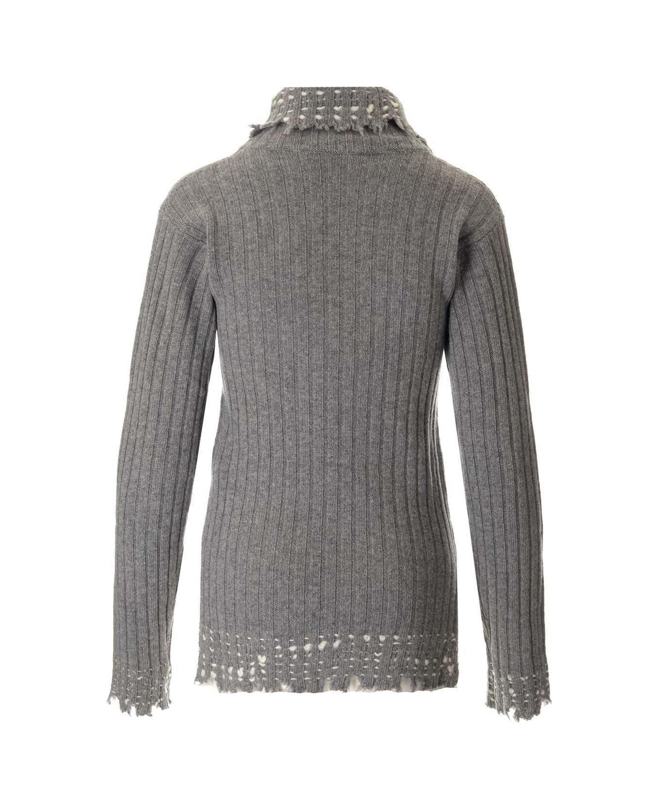 Marni o1y1125 Turtleneck Sweater in Gray Size M / US 6-8 / IT 42-44 - 2 Thumbnail
