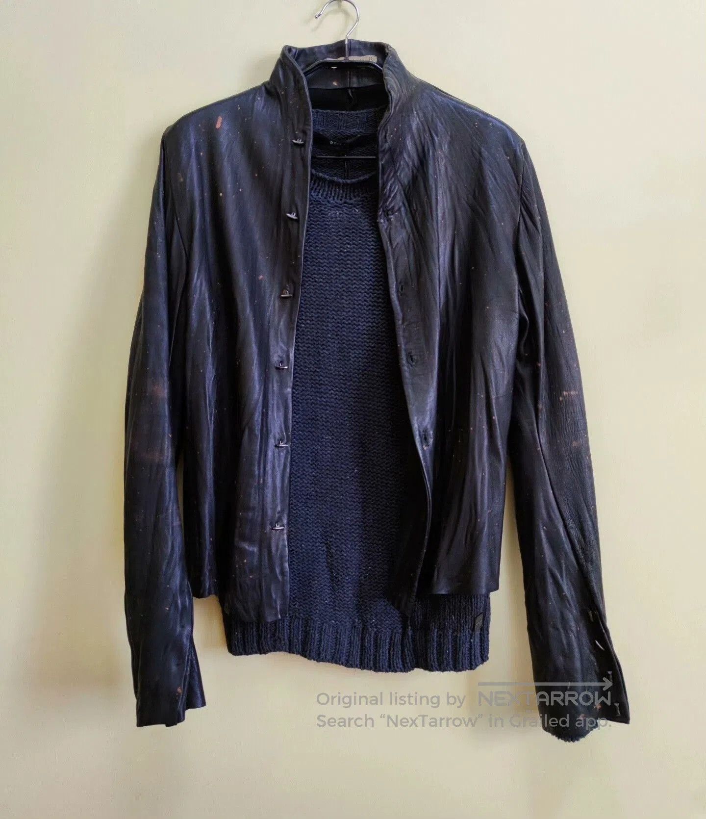 Rick Owens Obscur Vintage Black Leather Jacket. Size US M / EU 48-50 / 2 - 2 Thumbnail