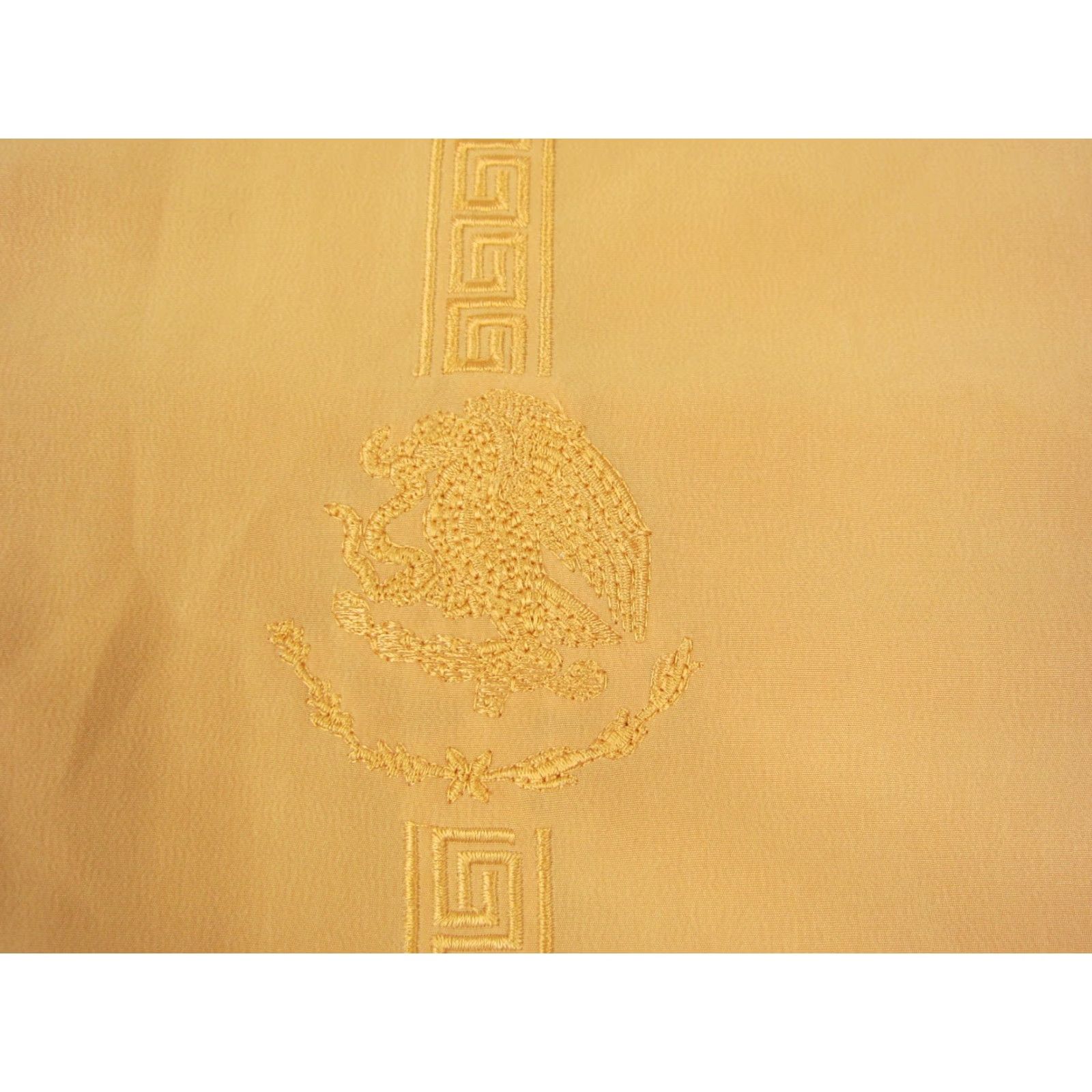 Vintage VINTAGE Saxifon Shirt Mens Adult M Yellow Embroidered Western 90s Button-Up Collared Short Sleeve Size US M / EU 48-50 / 2 - 4 Thumbnail