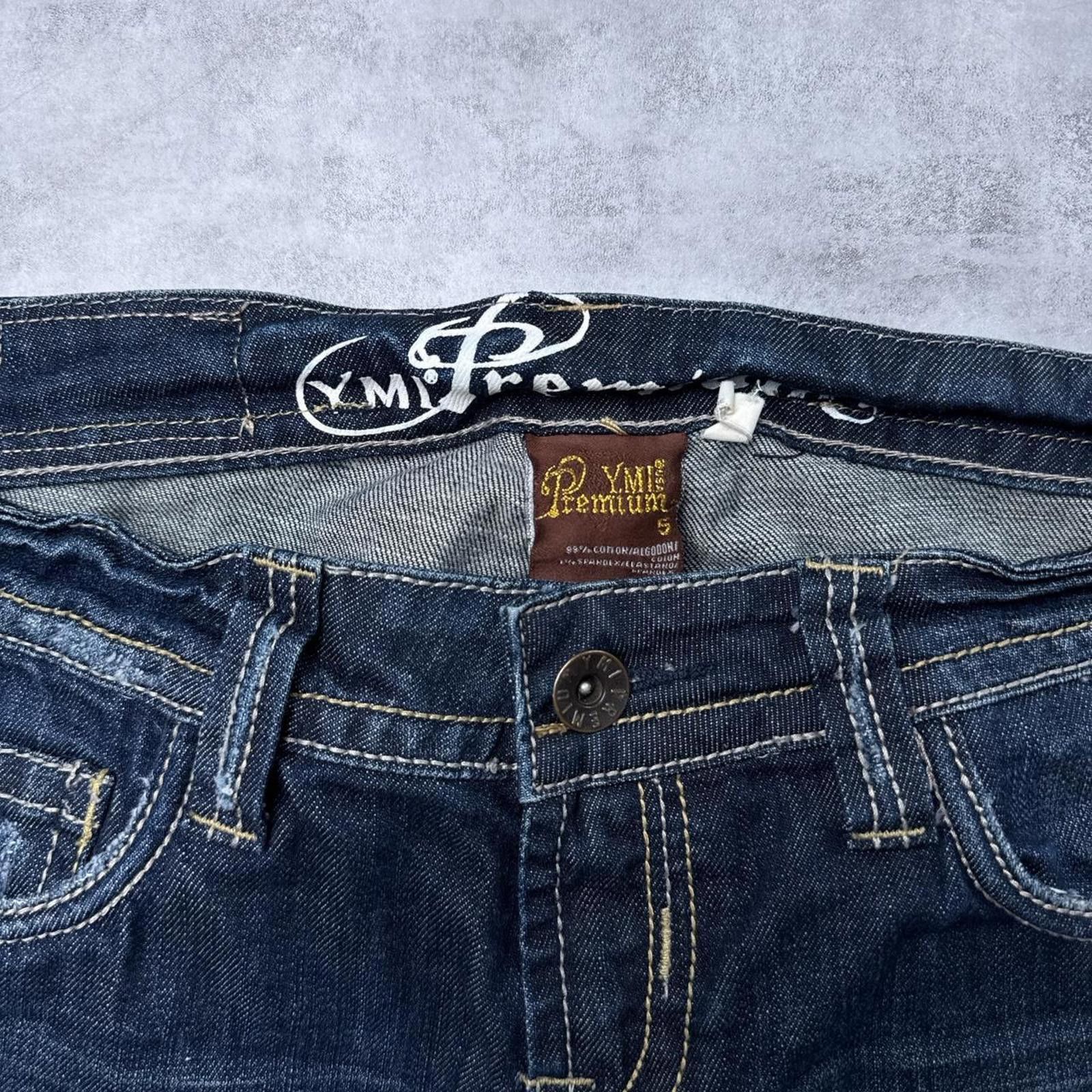 Other Y2K YMI Premium Boot Cut Flared Denim 00s Jeans Size 28" / US 6 / IT 42 - 3 Thumbnail