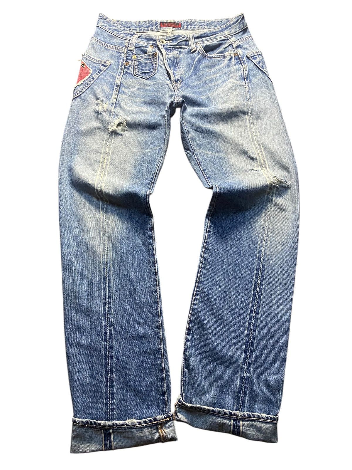 Johnbull Johnbull Kojima Japan Reconstructed Denim Selvedge Jeans Size US 32 / EU 48 - 1 Thumbnail