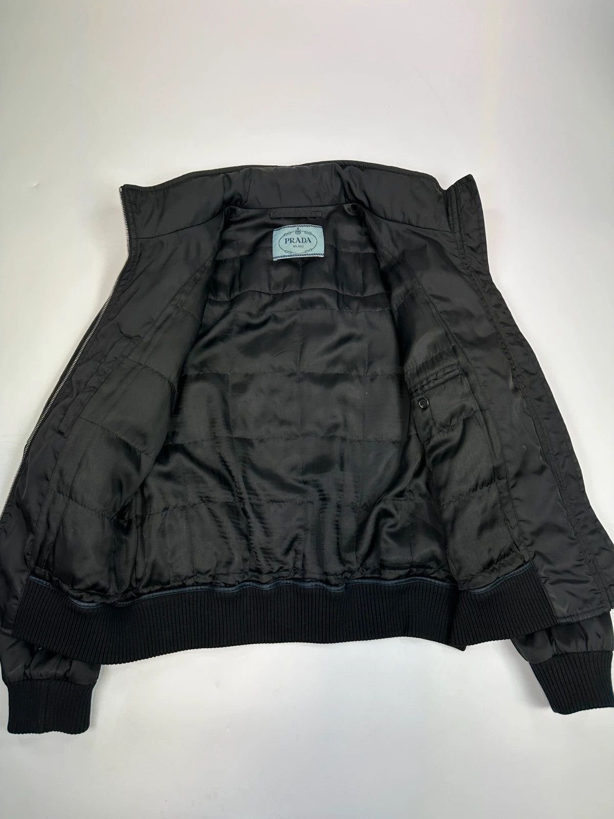 Prada Prada Milano FW09 Black Leather & Nylon Hood Bomber Jacket Size US S / EU 44-46 / 1 - 8 Thumbnail
