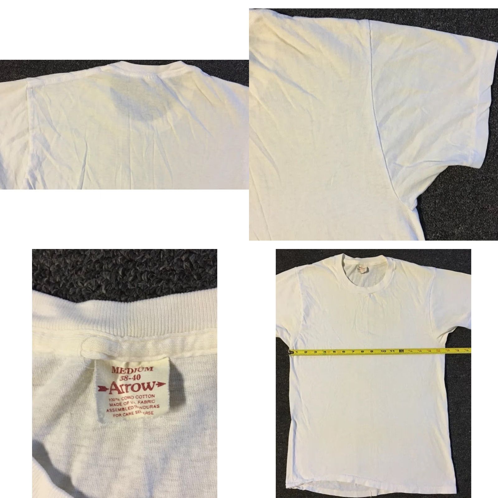 Vintage VINTAGE 80s 90s Faded Shirt XS White Surf Grunge Punk Biker Trucker Beach Eve nt Size US XS / EU 42 / 0 - 9 Thumbnail