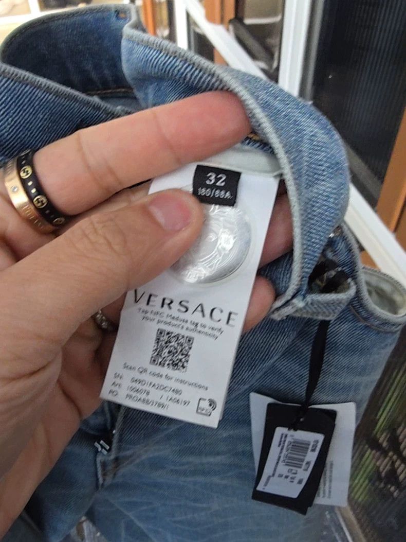 Versace Versace Dark vein slim light jeans Size US 32 / EU 48 - 4 Thumbnail
