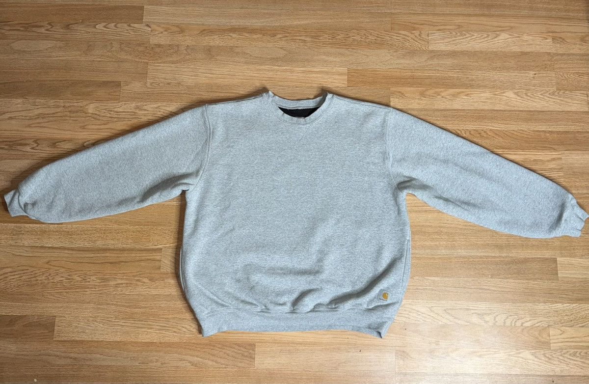 Carhartt VTG Carhartt Sweatshirt Gray Thermal Lined Crewneck J154 HGY Size US XL / EU 56 / 4 - 3 Thumbnail