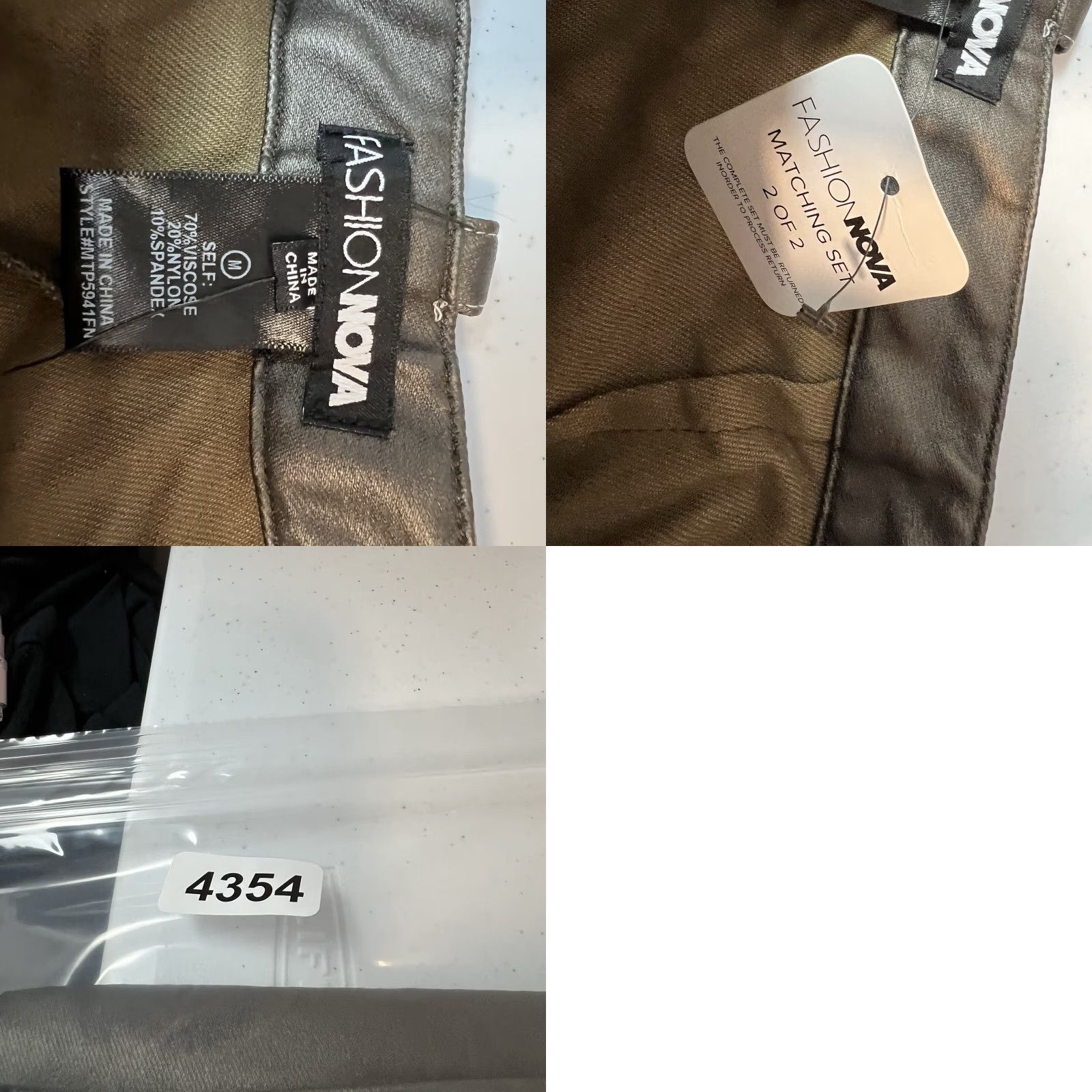 Fashion Nova NWT Fashion Nova Faux Leather Flare Moto Pants Bronze Bottoms M Brown Womens Flared Pants 28in Waist Inseam 32in Zipper Leather Style Chino Shoes? Size 32" / US 10 / IT 46 - 8 Thumbnail